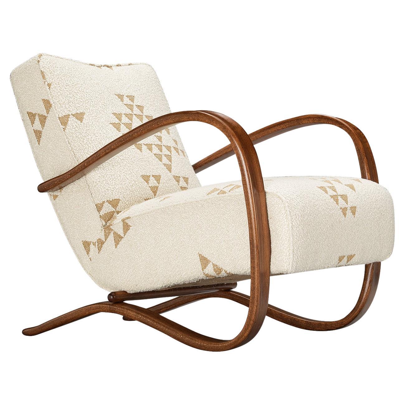 Jindrich Halabala Lounge Chair  For Sale