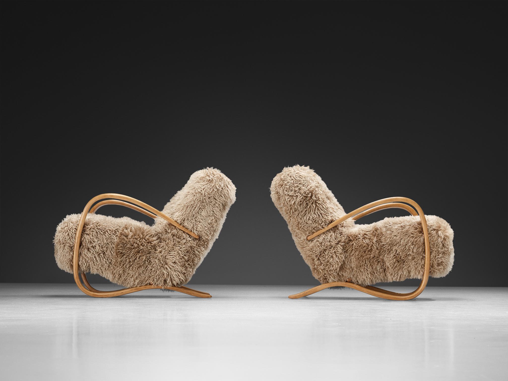 Jindrich Halabala, sillones de salón, modelo 