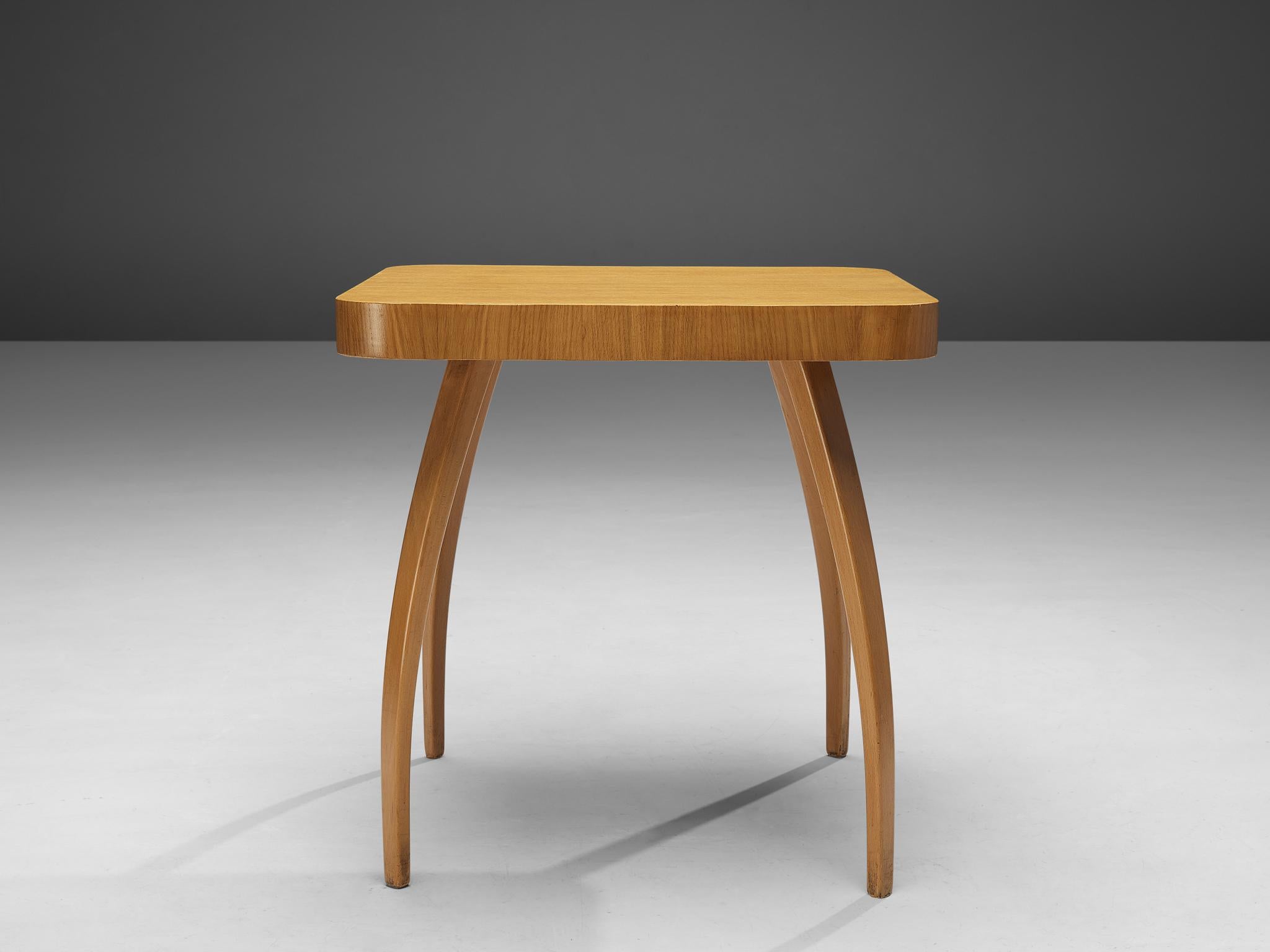 Wood Jindrich Halabala 'Spider' Side Tables  For Sale