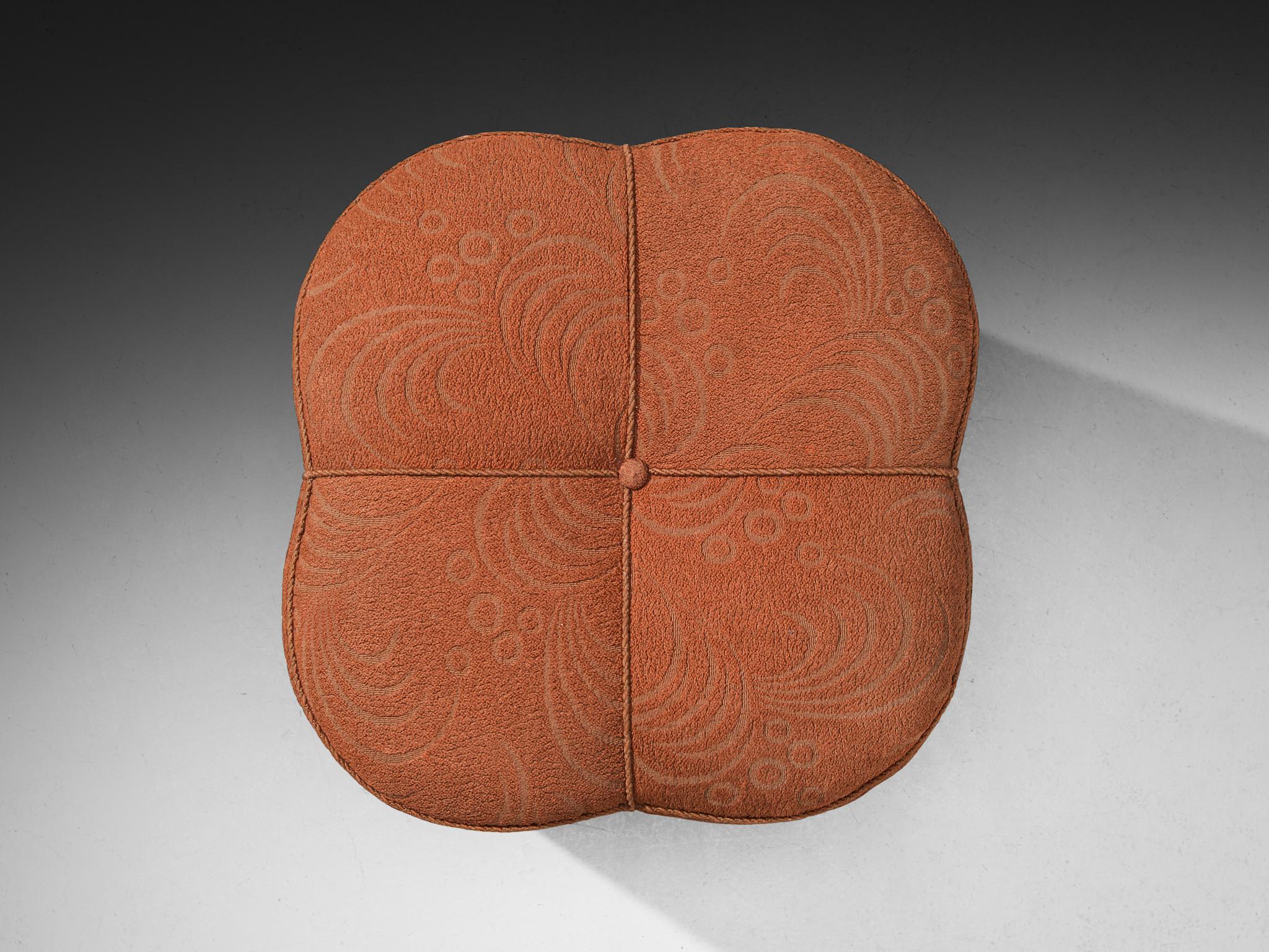 Art déco Tabouret Jindrich Halabala en tissu d'ameublement décoratif en vente