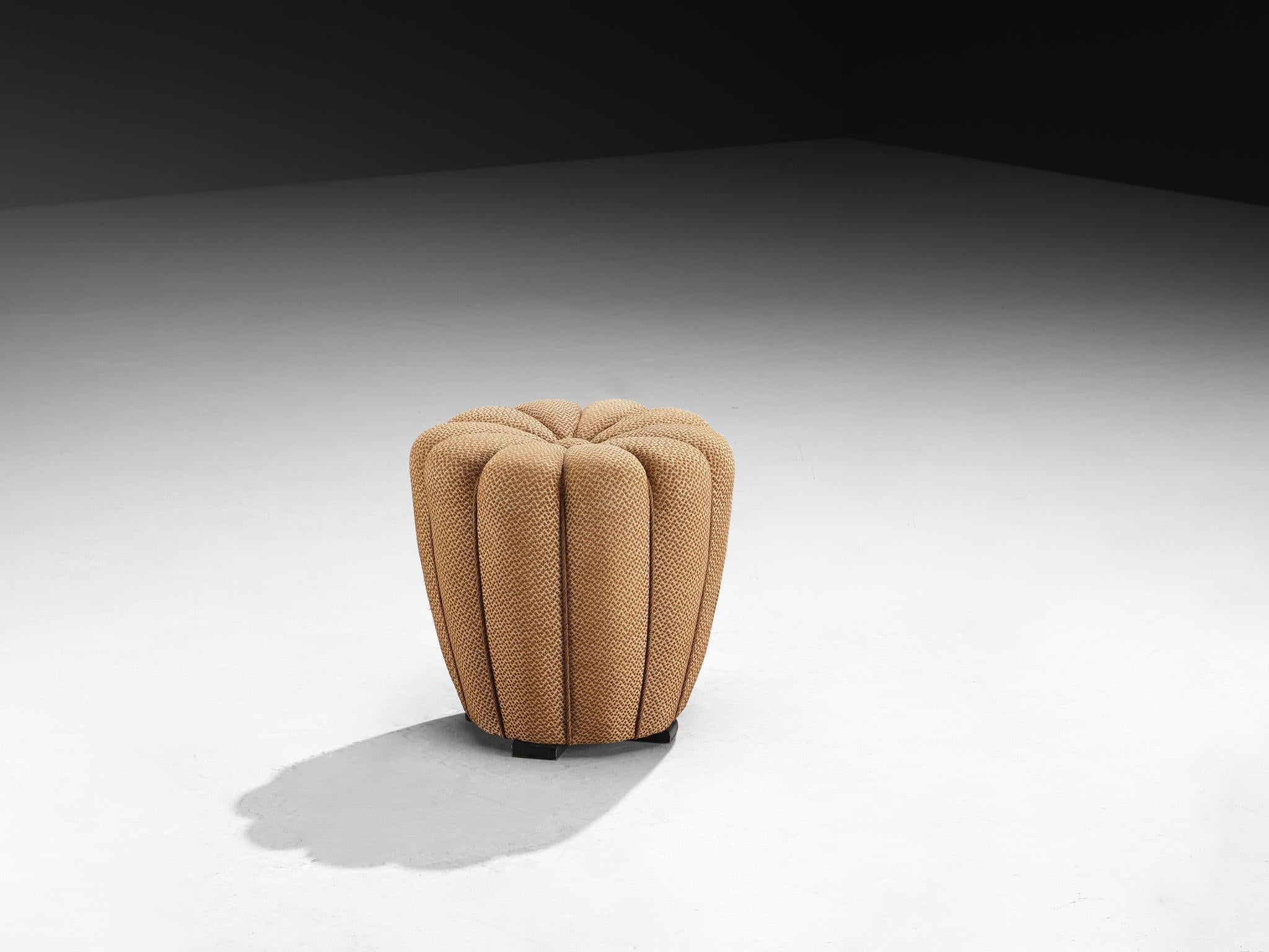 Ceco Jindrich Halabala Stool in Decorative Upholstery in vendita