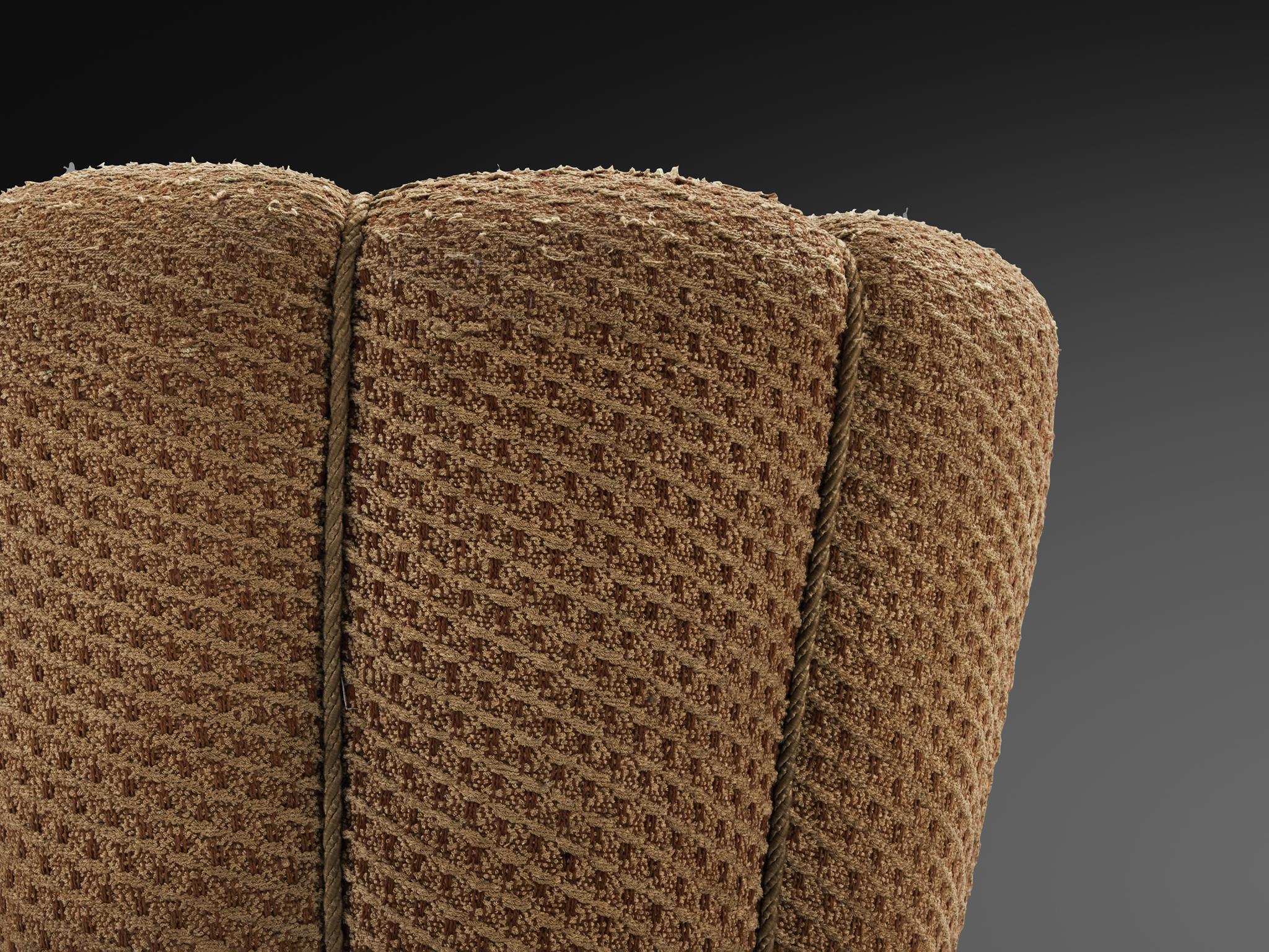 Jindrich Halabala Stool in Decorative Upholstery In Good Condition For Sale In Waalwijk, NL