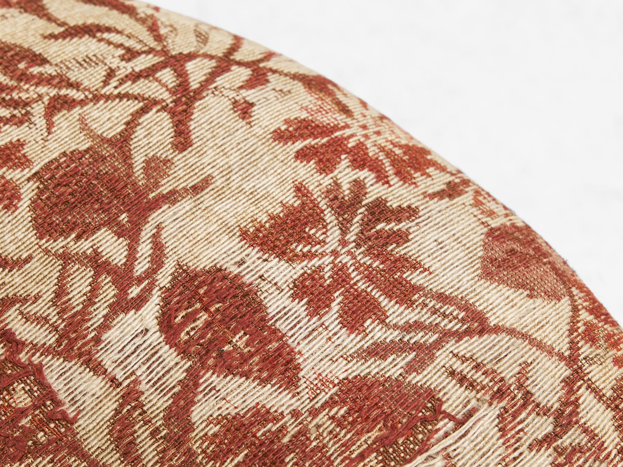 Fabric Jindrich Halabala Stool in Decorative Upholstery  For Sale