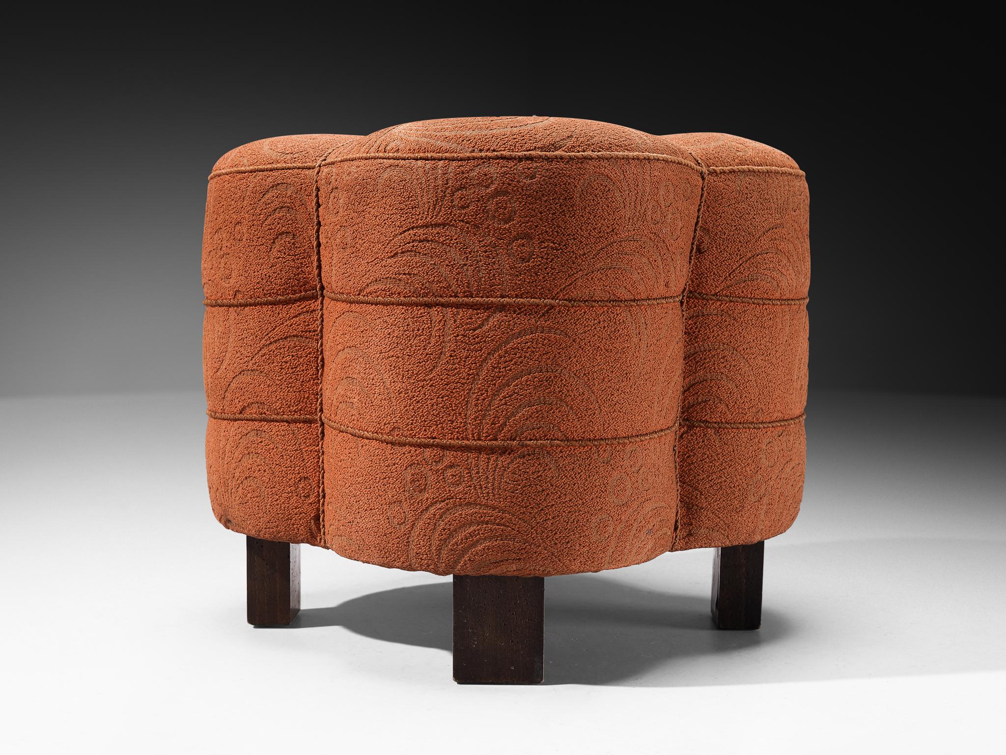 Tissu Tabouret Jindrich Halabala en tissu d'ameublement décoratif en vente
