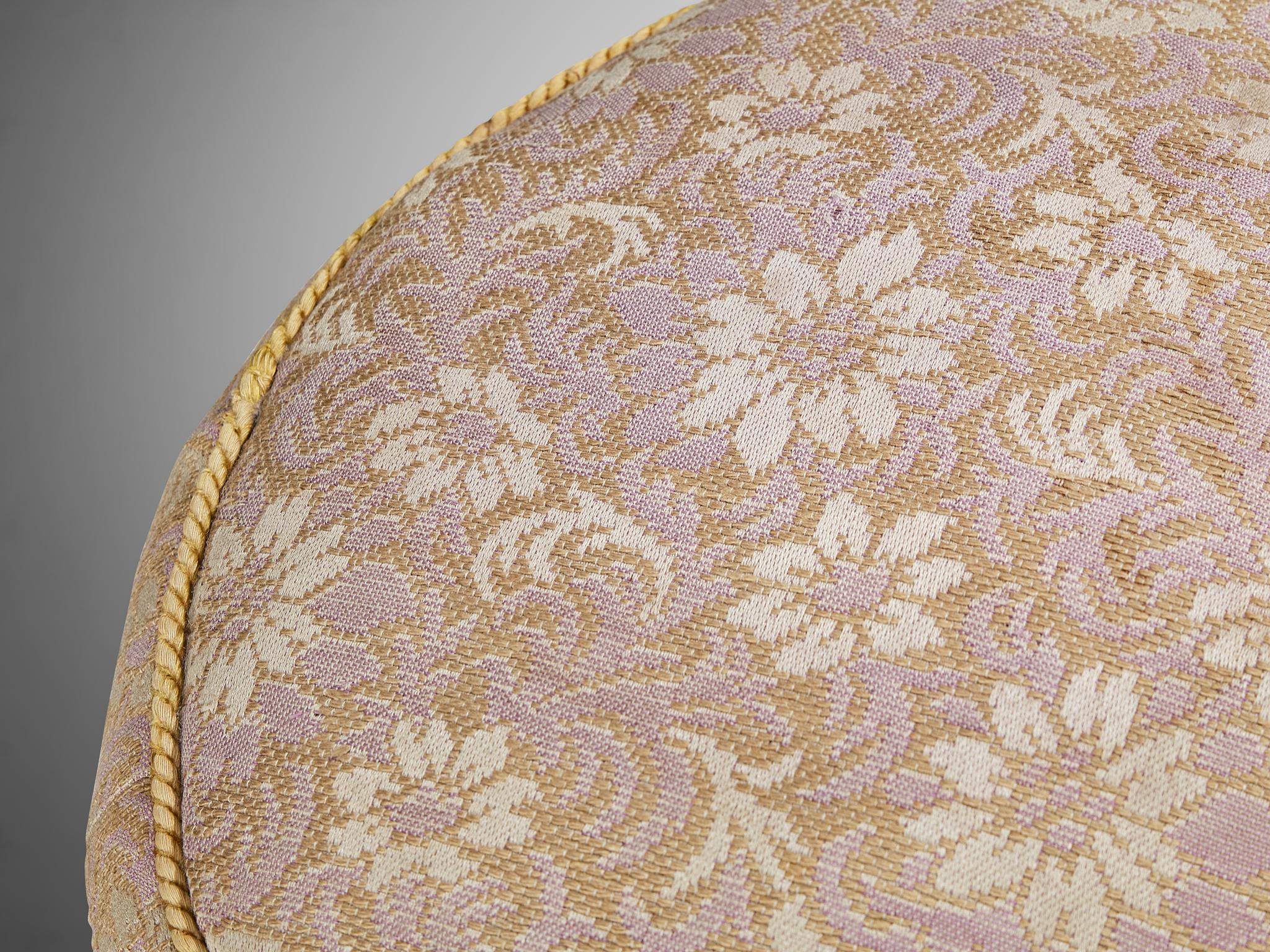 Tissu Tabouret Jindrich Halabala en tissu d'ameublement décoratif en vente