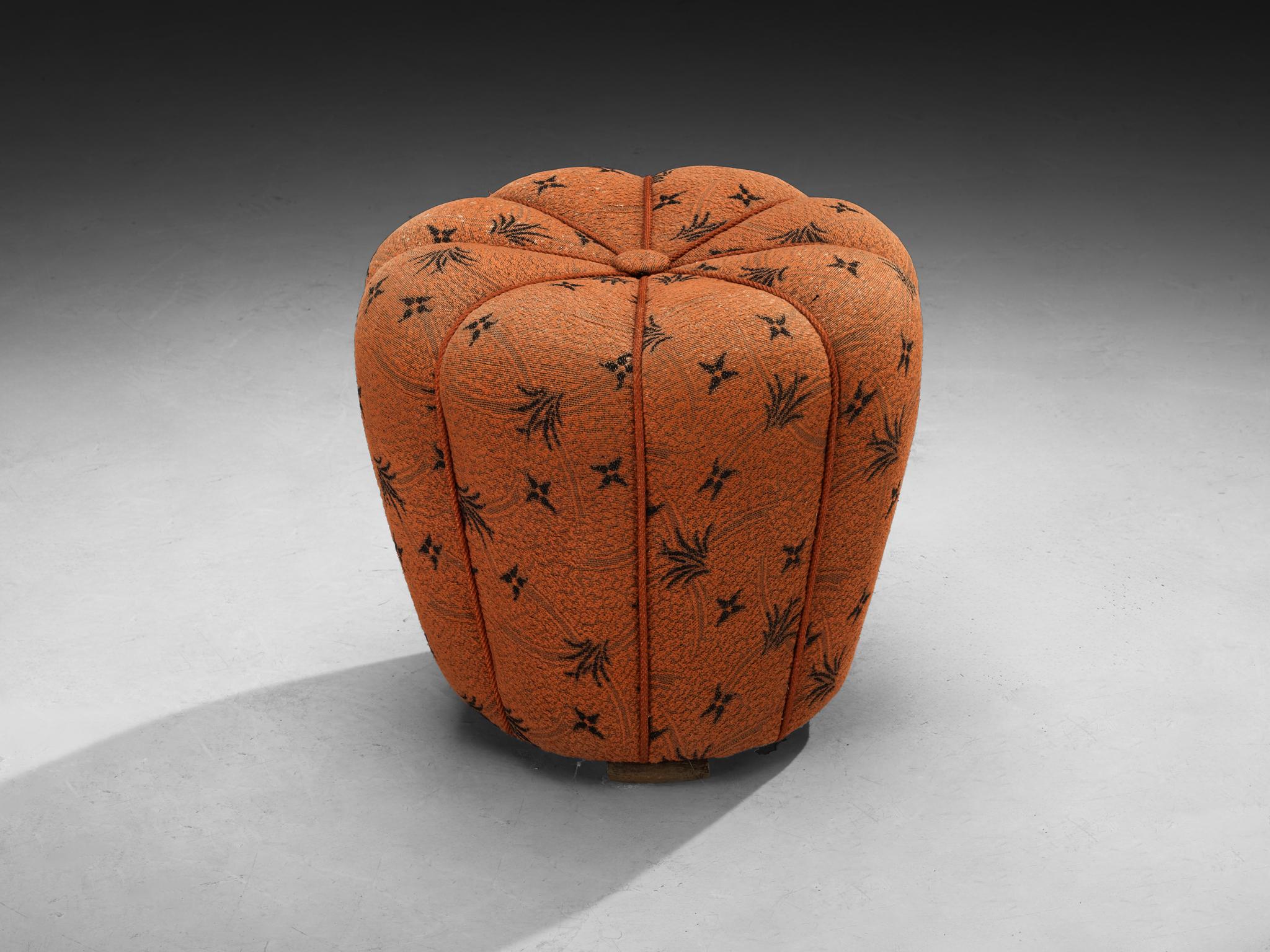 Jindrich Halabala Stools in Decorative Upholstery 3