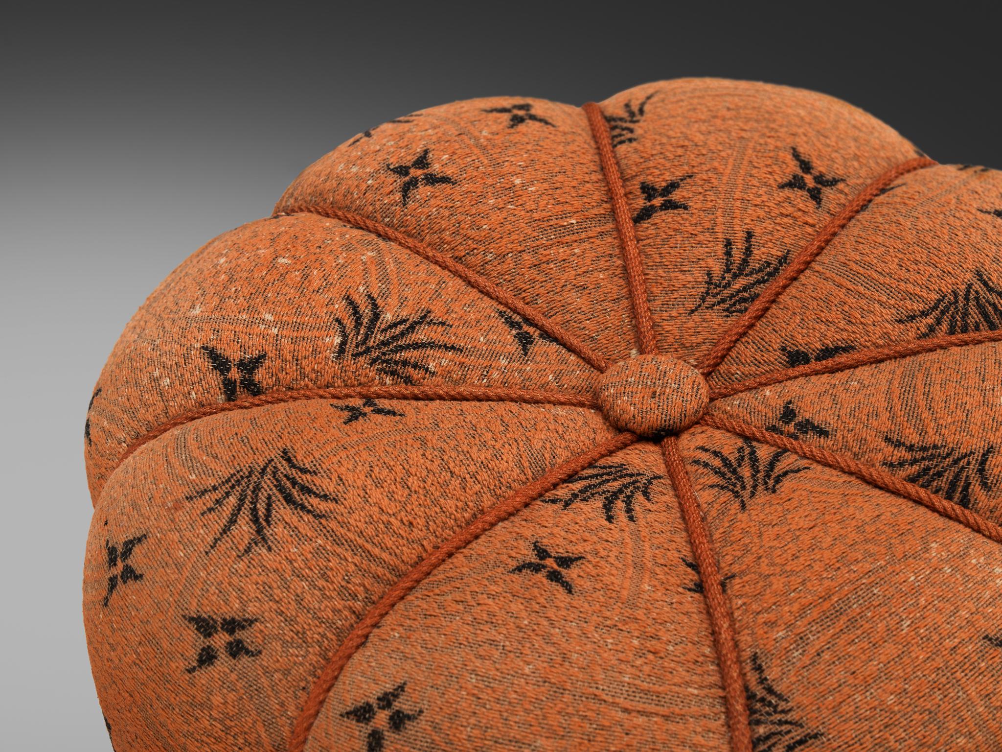 Jindrich Halabala Stools in Decorative Upholstery 4