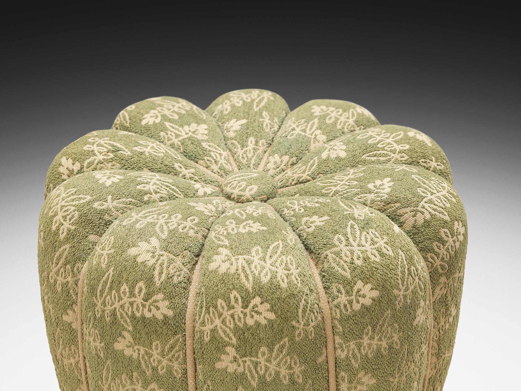 Tchèque Tabourets Jindrich Halabala en tissu d'ameublement décoratif en vente