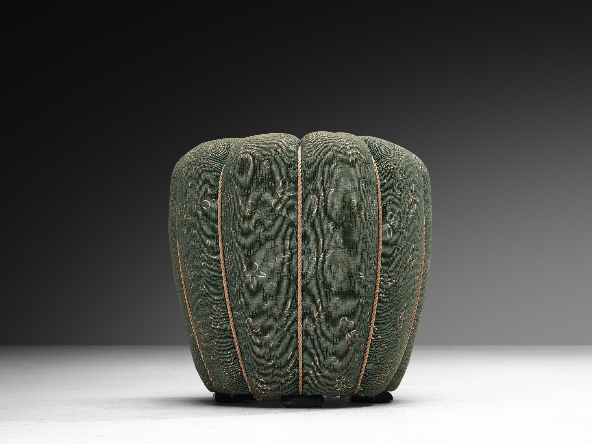 Jindrich Halabala Stools in Decorative Upholstery For Sale at 1stDibs