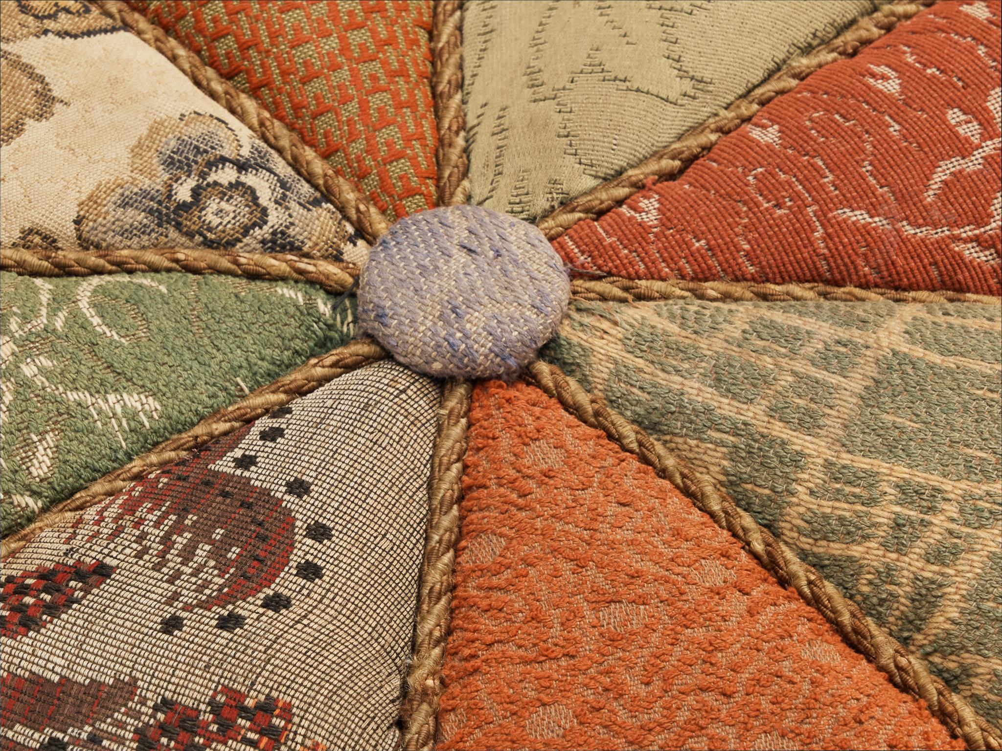 Mid-20th Century Jindrich Halabala Stools in Decorative Upholstery