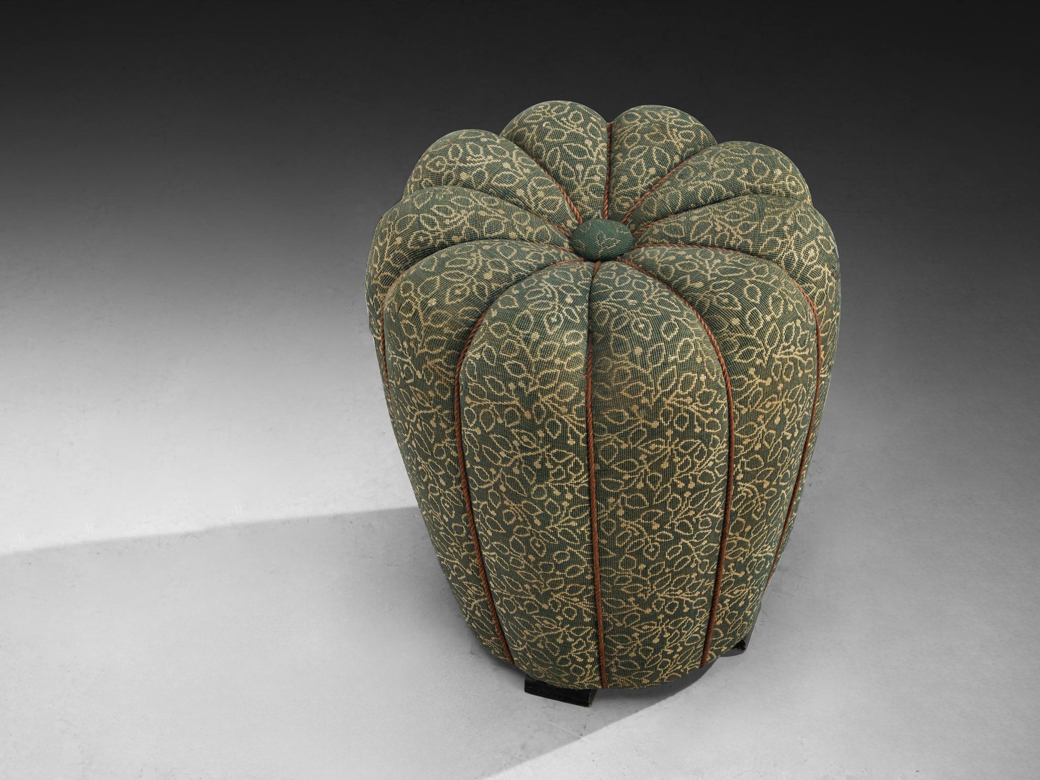 Mid-20th Century Jindrich Halabala Stools in Decorative Upholstery For Sale