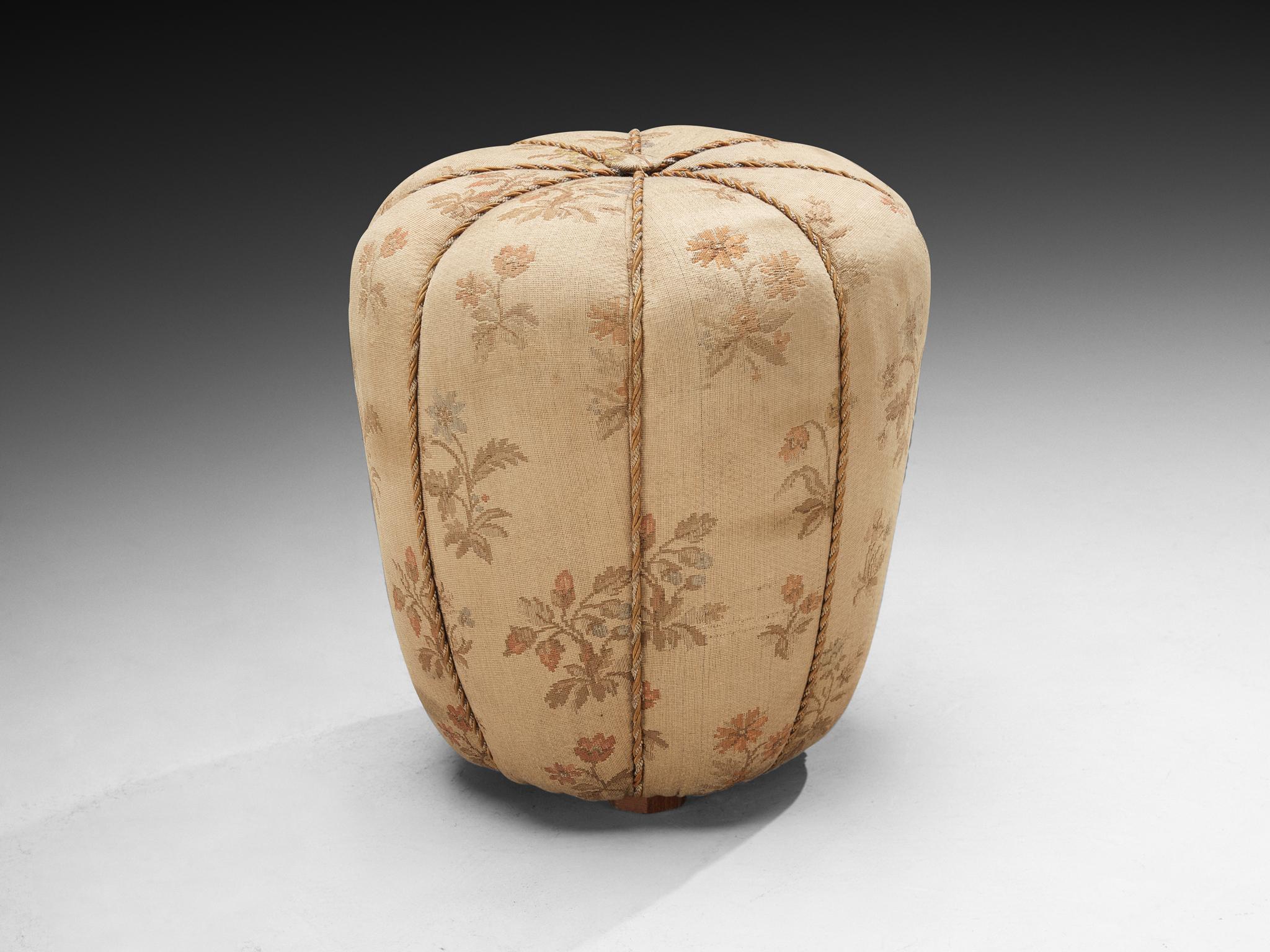 Fabric Jindrich Halabala Stools in Decorative Upholstery For Sale
