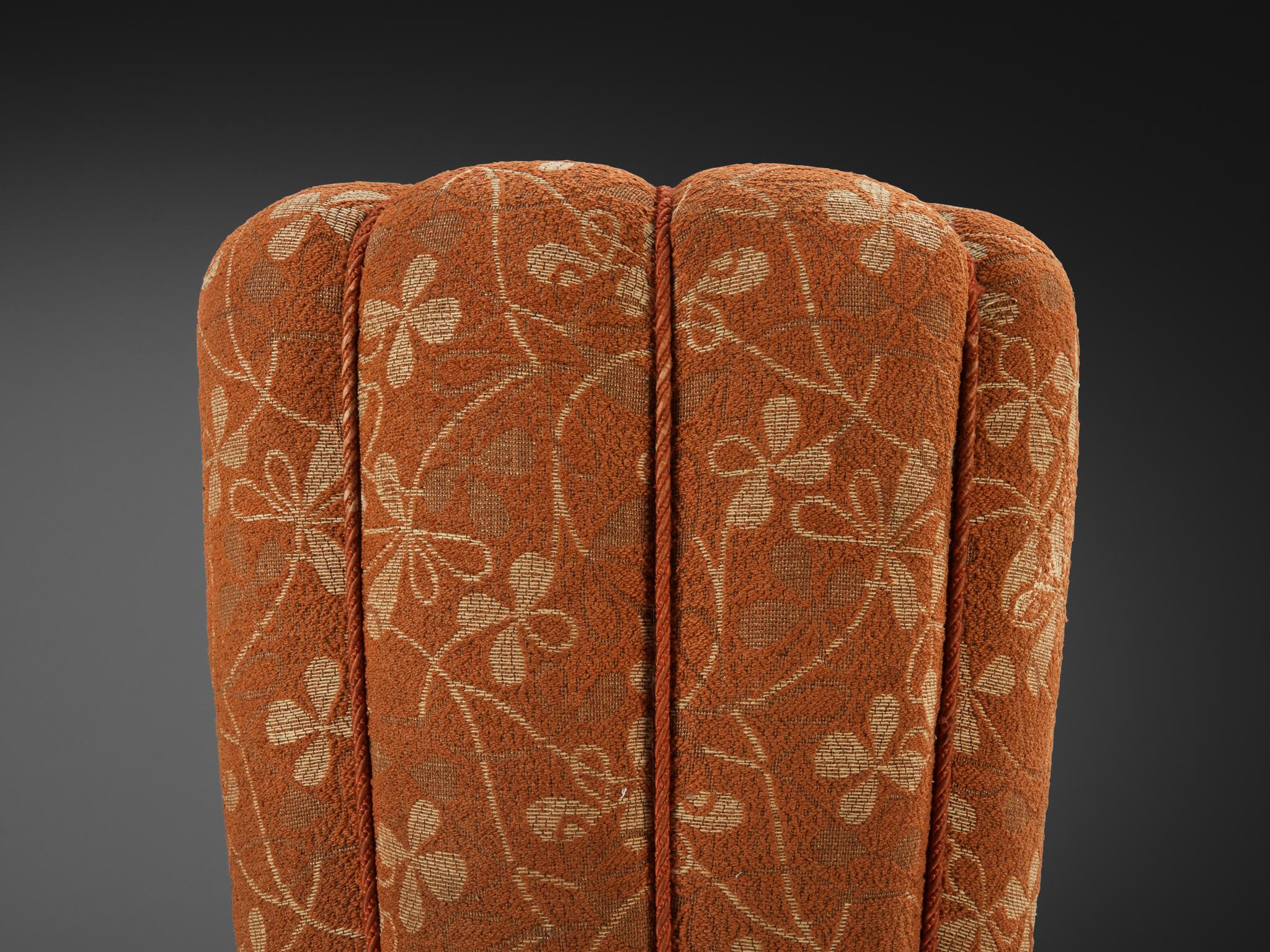 Jindrich Halabala Stools in Decorative Upholstery 1