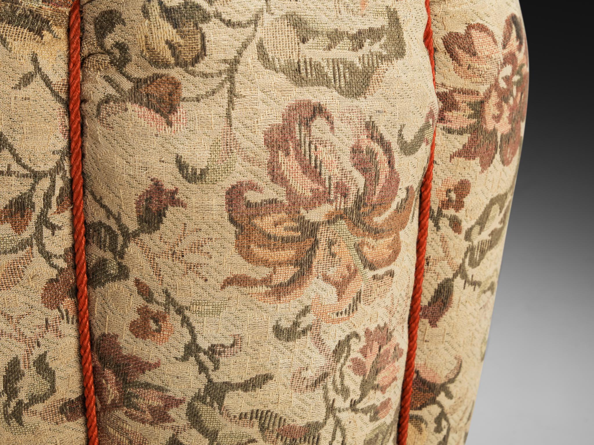 Jindrich Halabala Stools in Decorative Upholstery For Sale 2