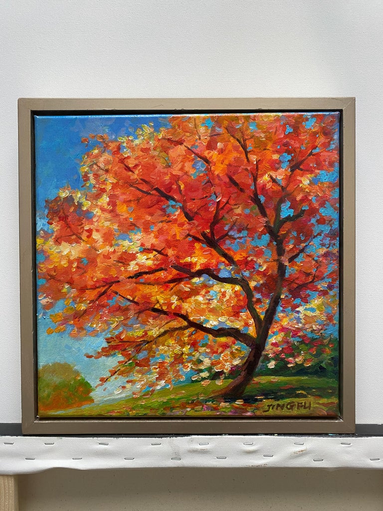 Jing Fu - Dance in the Wind (fall tree autumn colours orange red yellow ...
