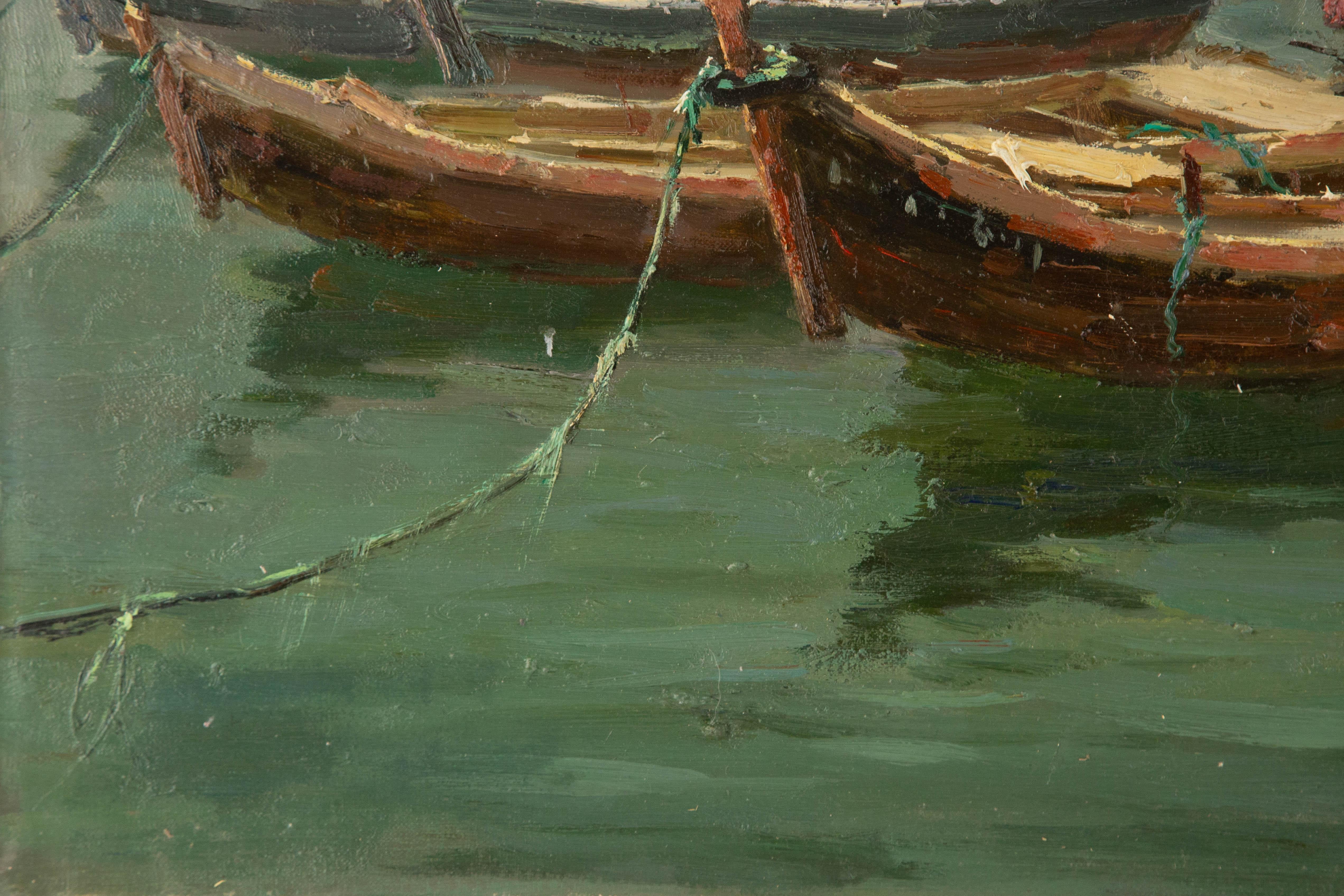Hong Jing Waterscape Original Oil On Canvas 