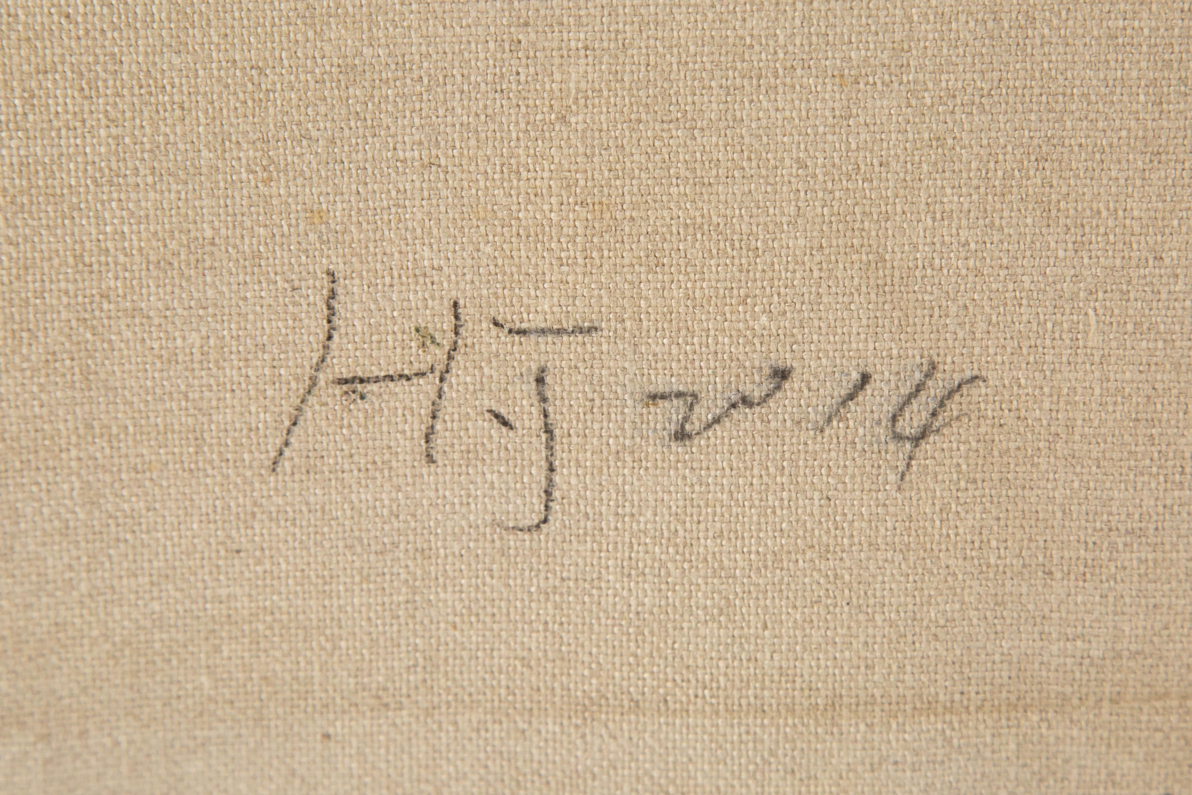 Jing Hong Landscape Original Oil On Canvas 