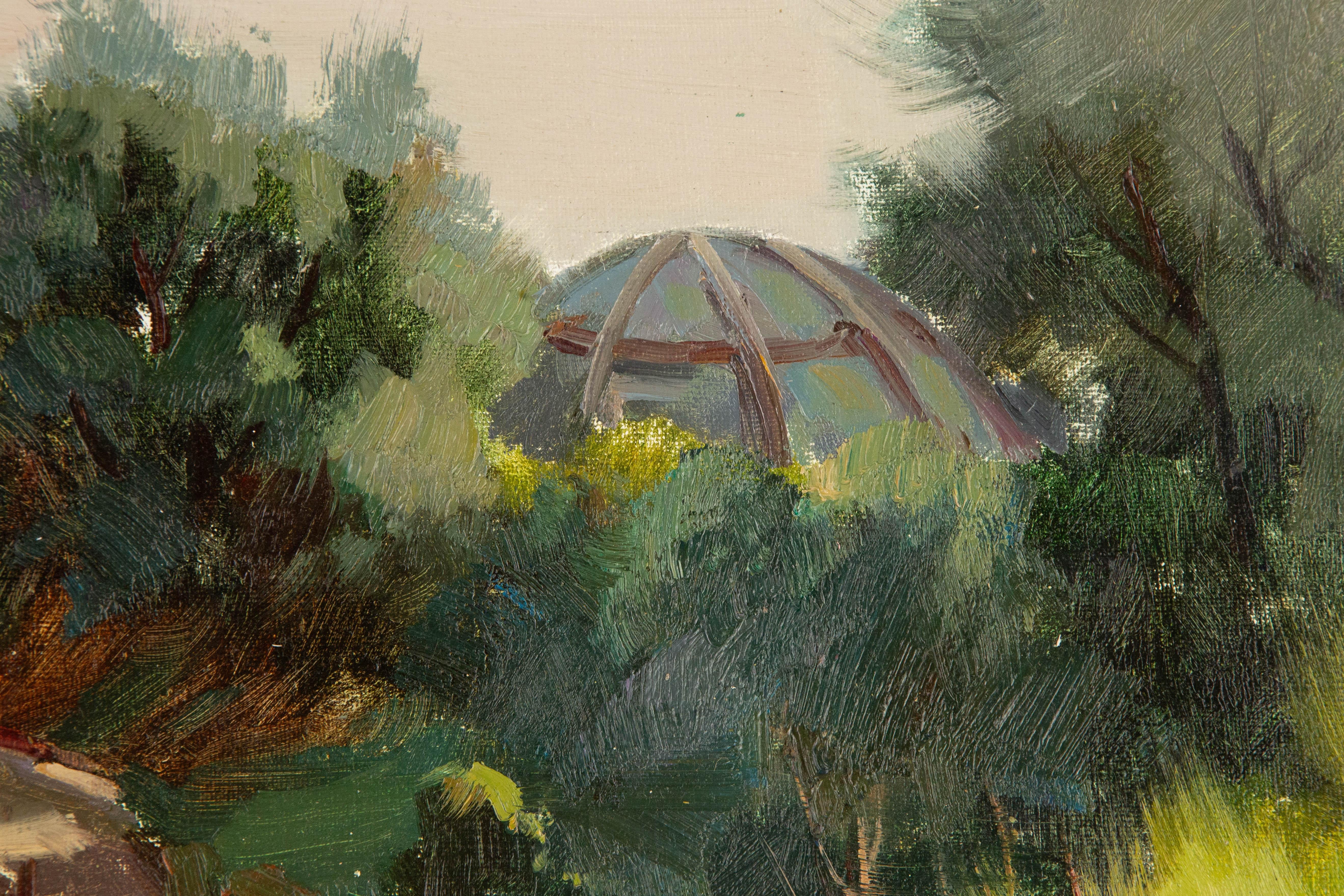 Jing Hong Landschaft, Original, Ölgemälde auf Leinwand, „Der Beidai-Fluss“ im Angebot 3