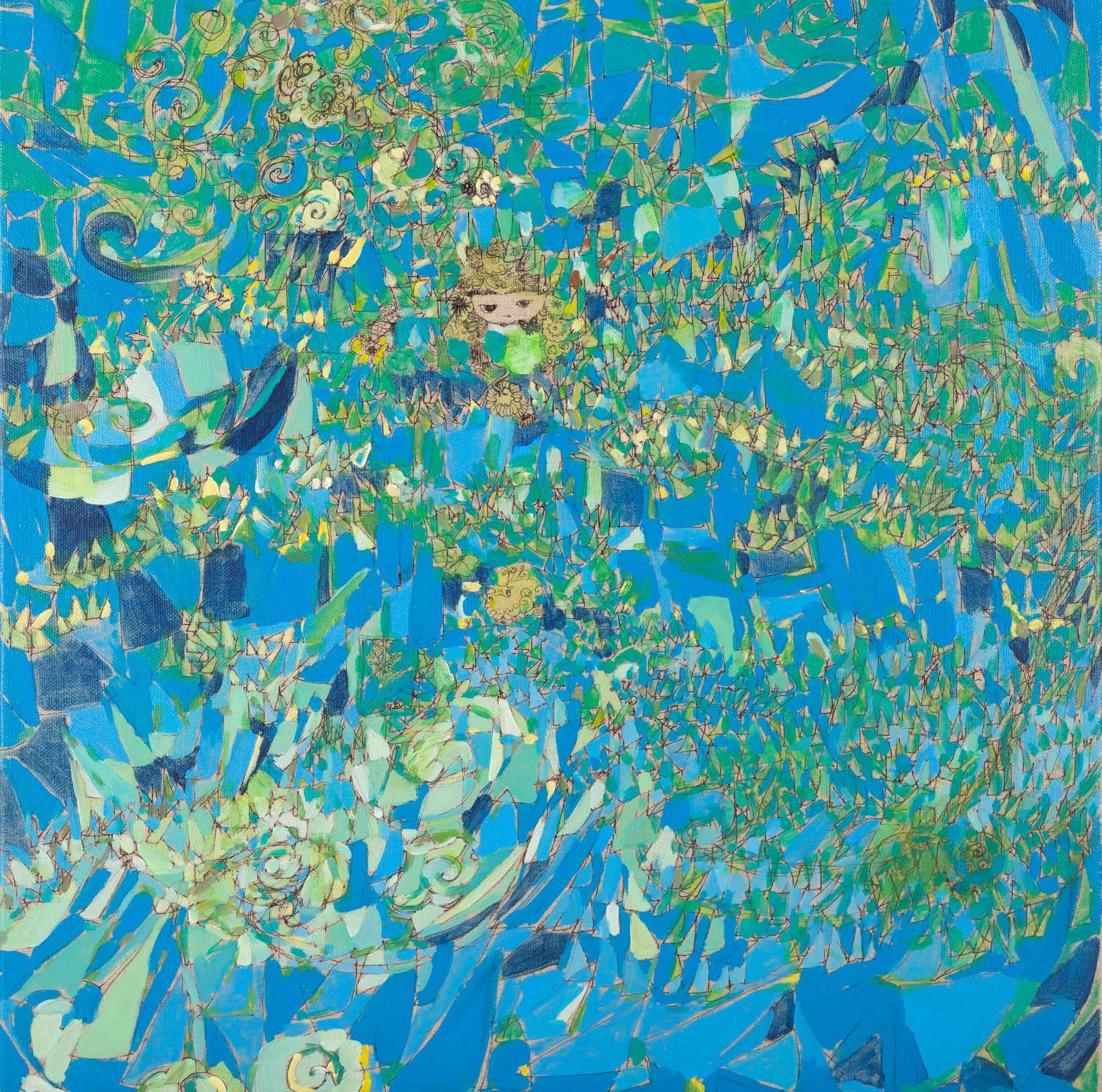 Jing Zhang Abstract Original Mixed Media 