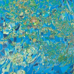 Jing Zhang Abstract Original Mixed Media "Summer Forest"