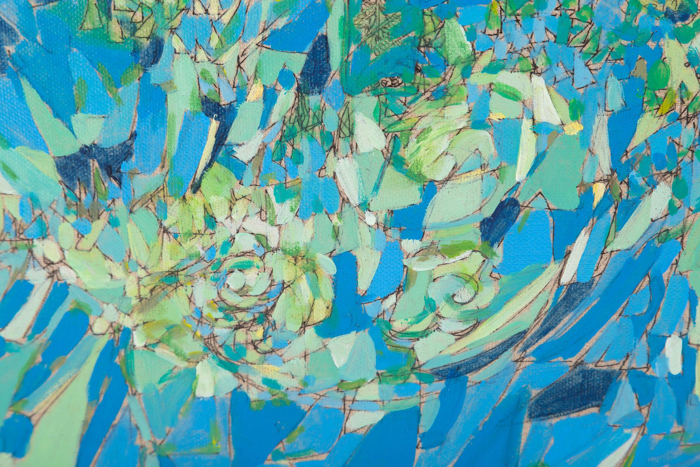 Jing Zhang Abstract Original Mixed Media 