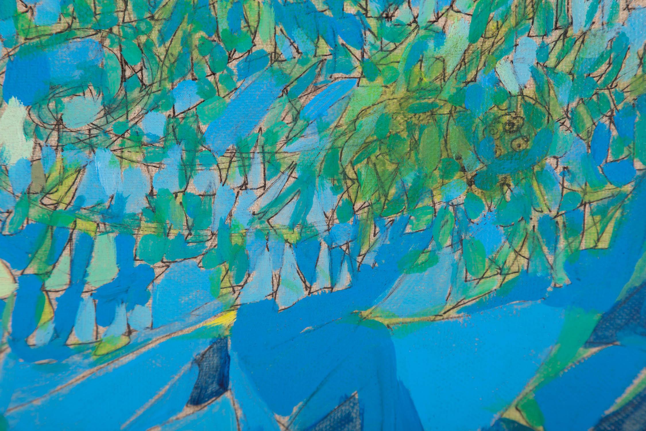 Jing Zhang Abstract Original Mixed Media 