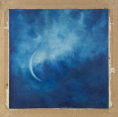 Jing Zhang Abstract Original Oil On Canvas "Moon"