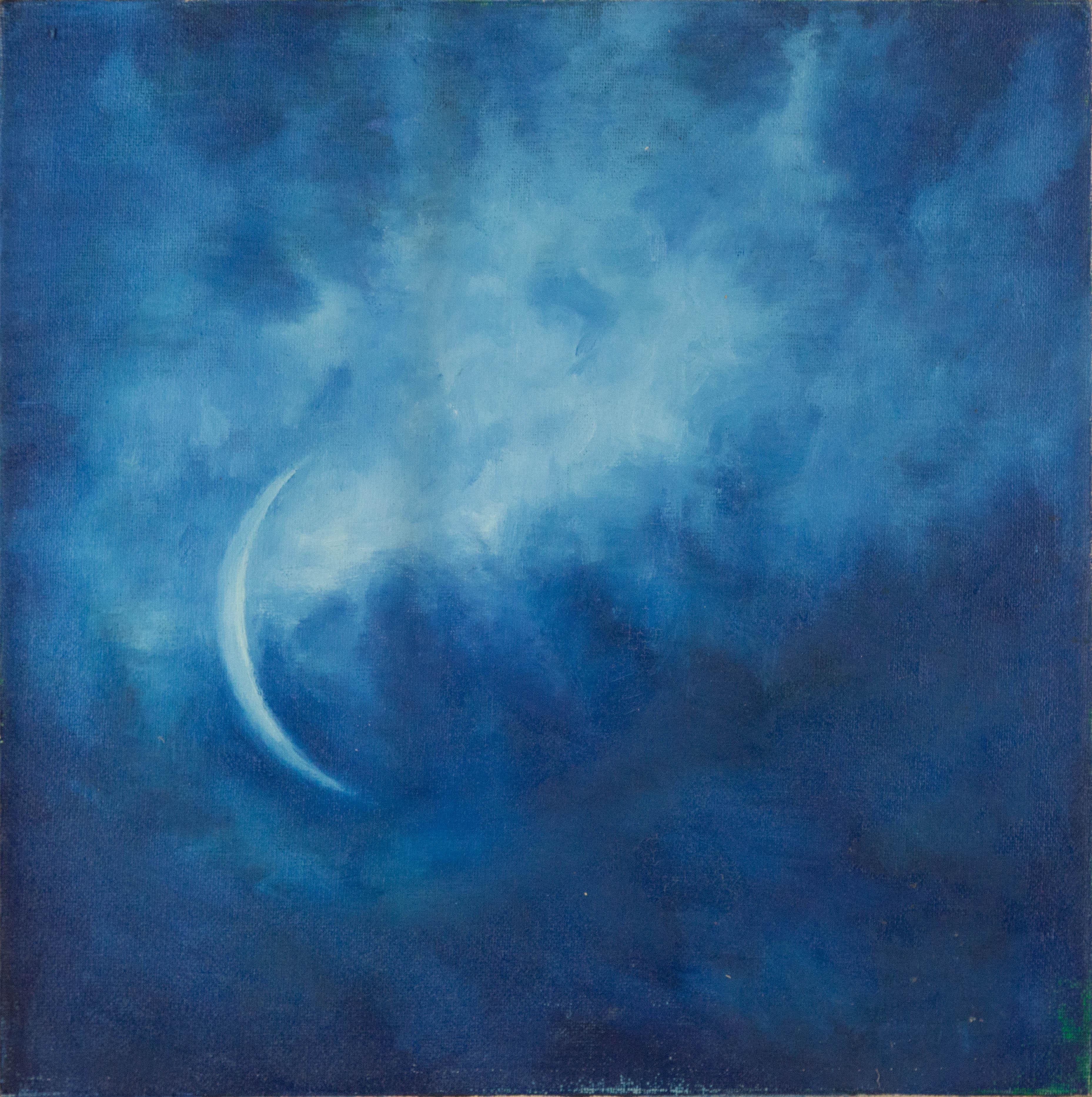 Jing Zhang Abstrakt Original Öl auf Leinwand "Mond"