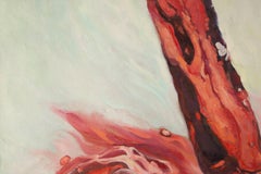 Jing Zhang Abstract Original Oil On Canvas "Wine"