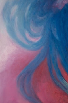 Jing Zhang Contemporary Original Oil Painting "Golden Fish"