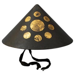 JINGASA del periodo EDO, copricapo samurai Toppai Jingasa
