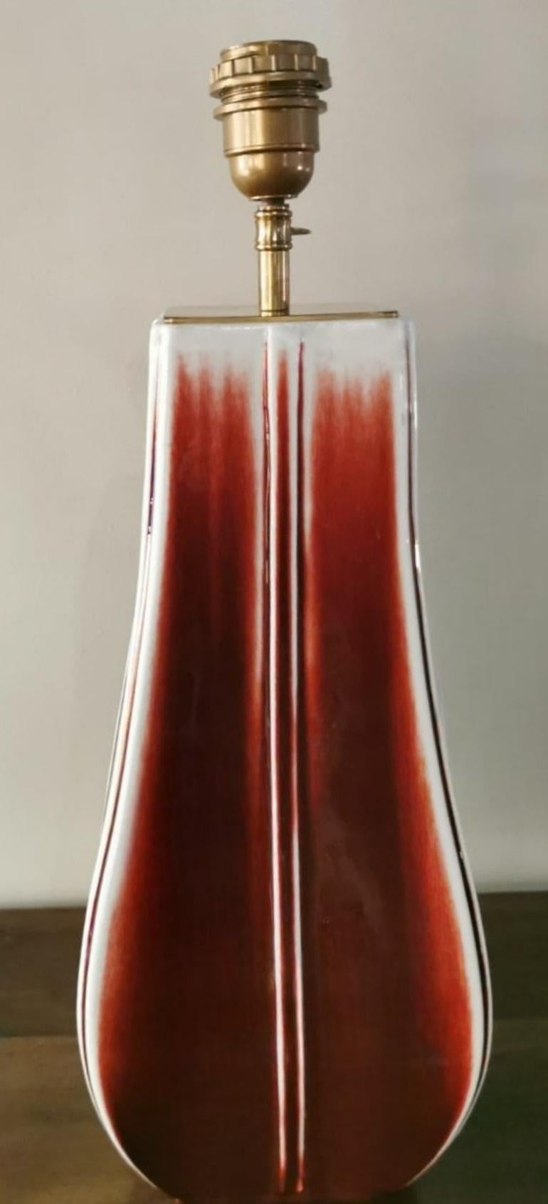 Coppia di lampade cinesi in ceramica senza paralume in vendita 3