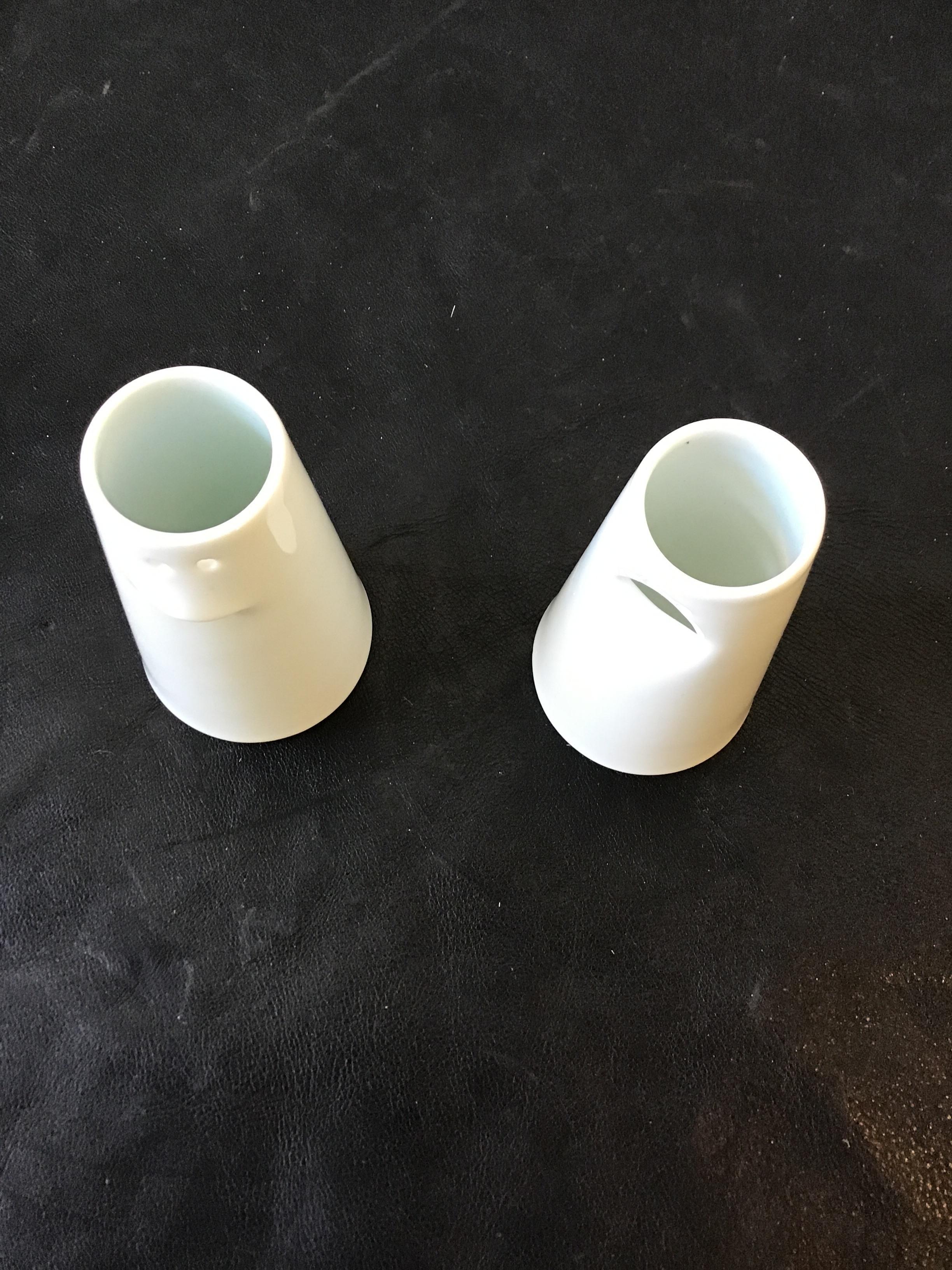 Spin Ceramics Jingdezhe Porcelain Happy Bud Vases Designed by Tong Wei, Set of 9 1