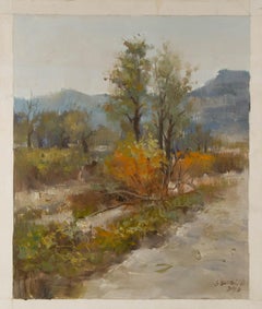 Jinghua Shuai Landscape Original Oil On Canvas "Autumn"