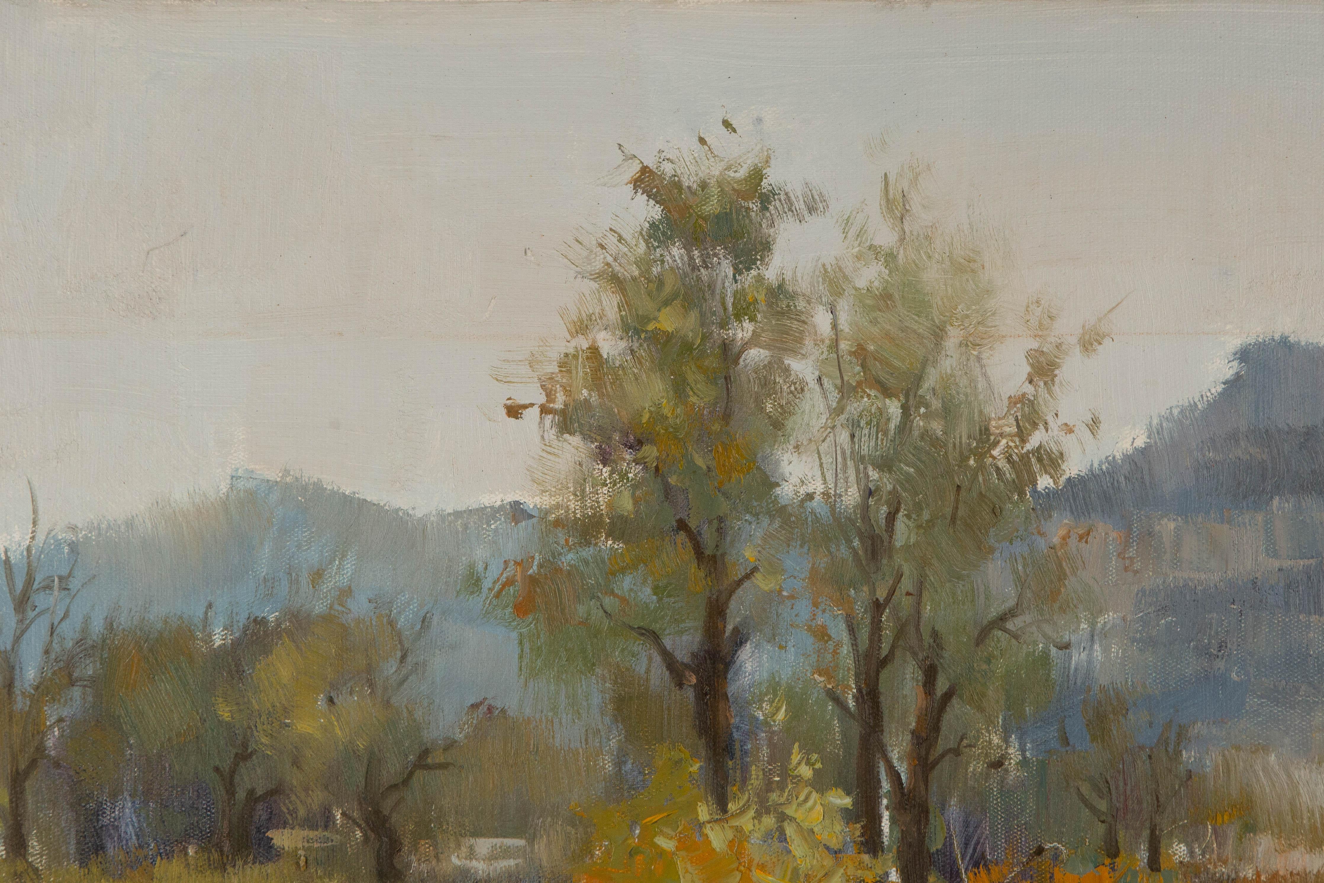 Jinghua Shuai Landschaft Original Öl auf Leinwand 