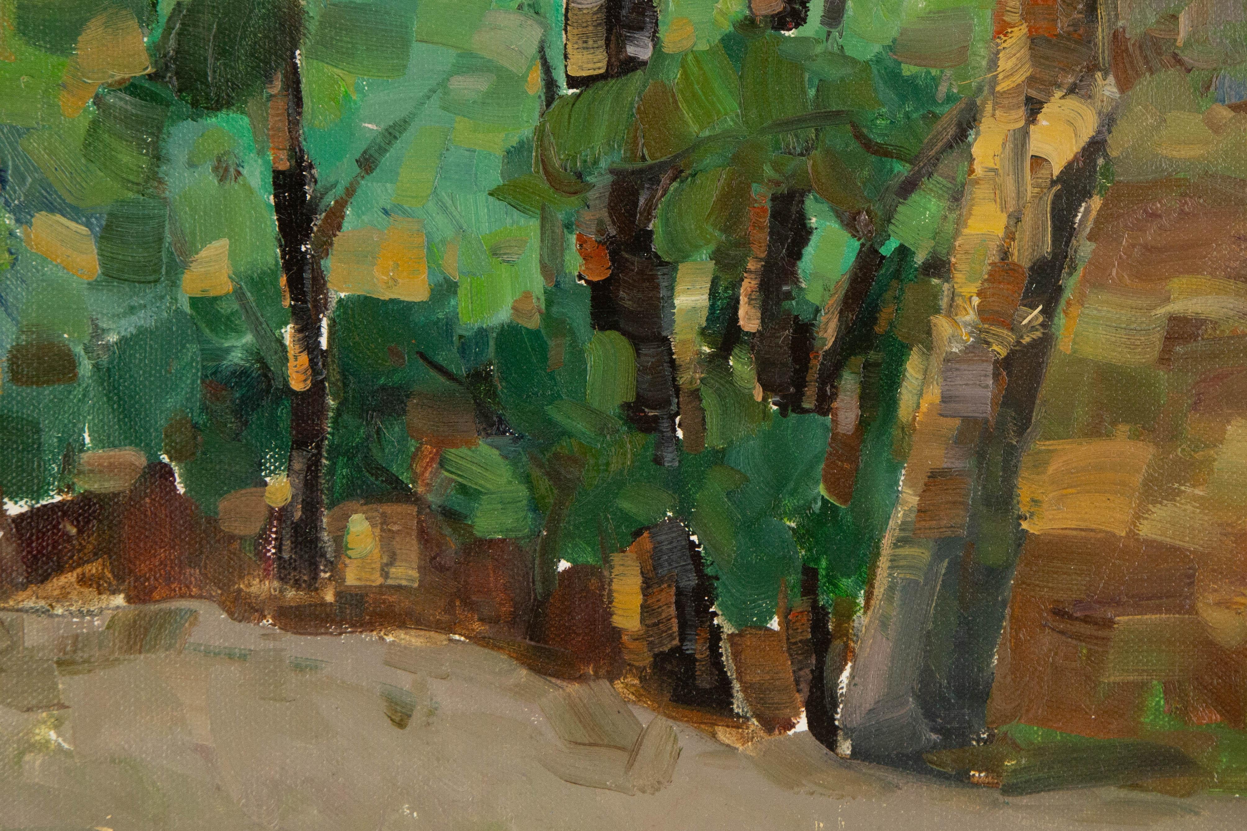 Jingjing Wang Paisaje Acrílico Original Sobre Lienzo 