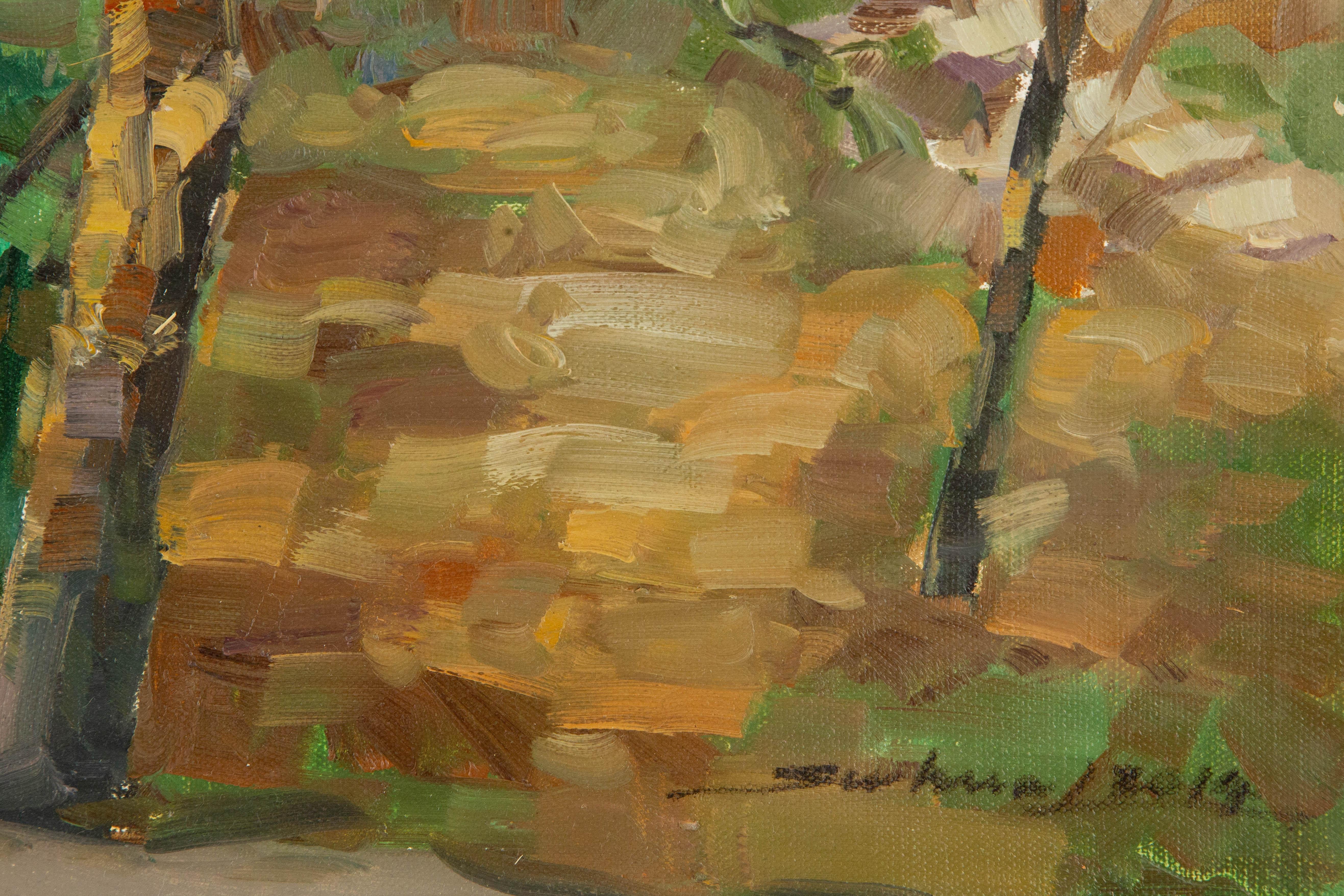 Jingjing Wang Paisaje Acrílico Original Sobre Lienzo 