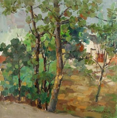 Jingjing Wang Paisaje Acrílico Original Sobre Lienzo "Sueño de Verano"