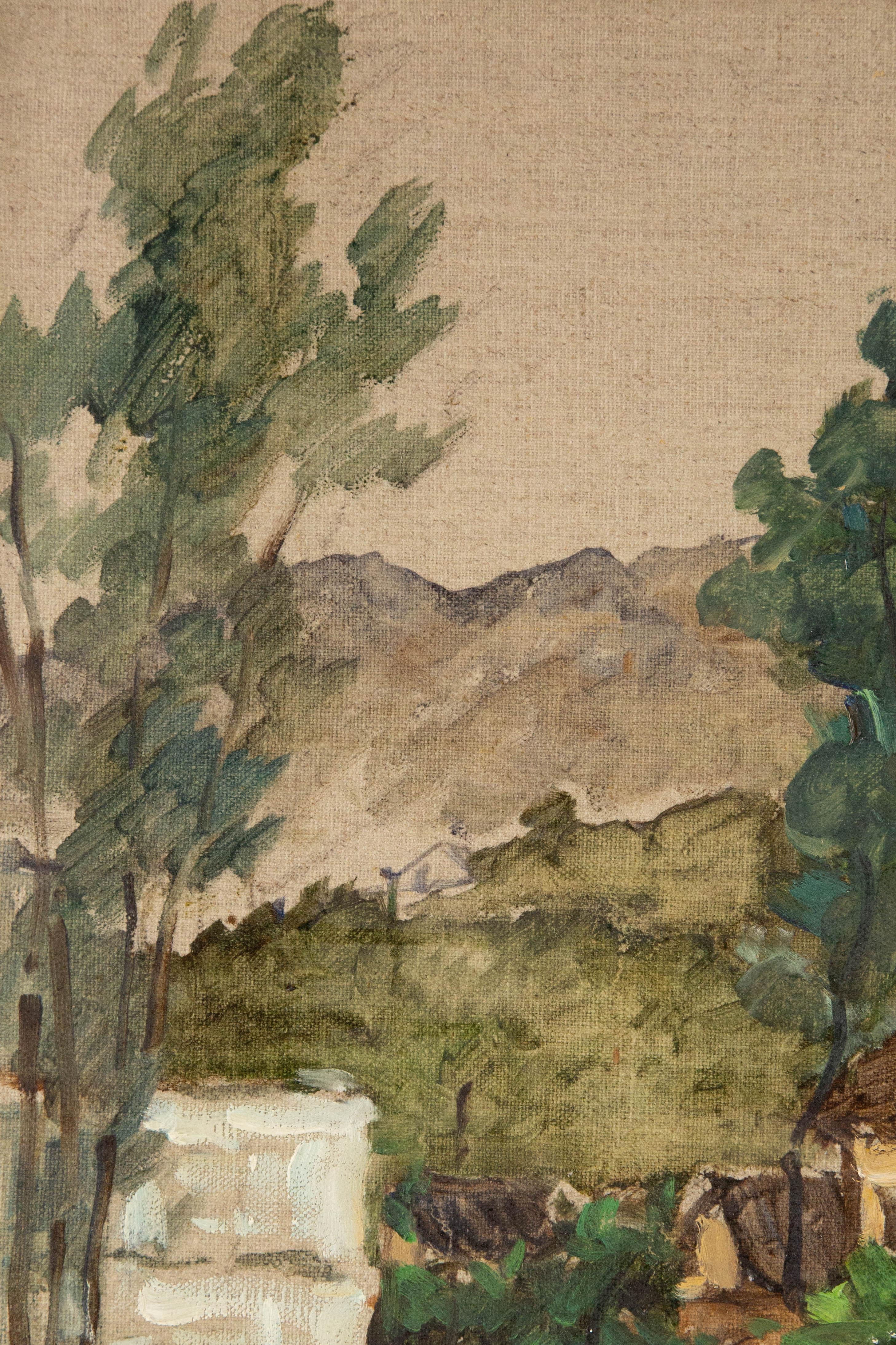 Paesaggio di Jingjing Wang Olio originale su tela 