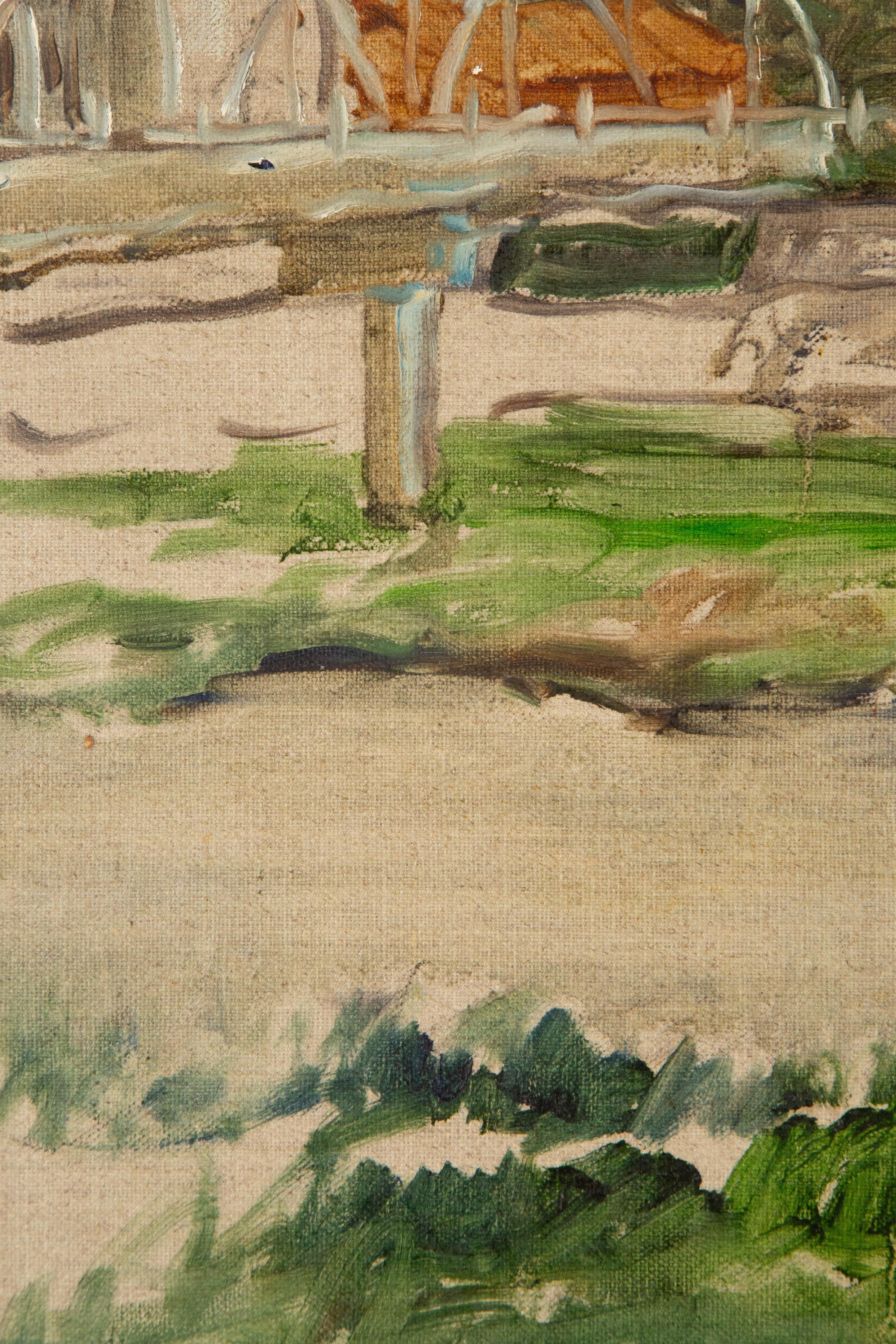 Paesaggio di Jingjing Wang Olio originale su tela 