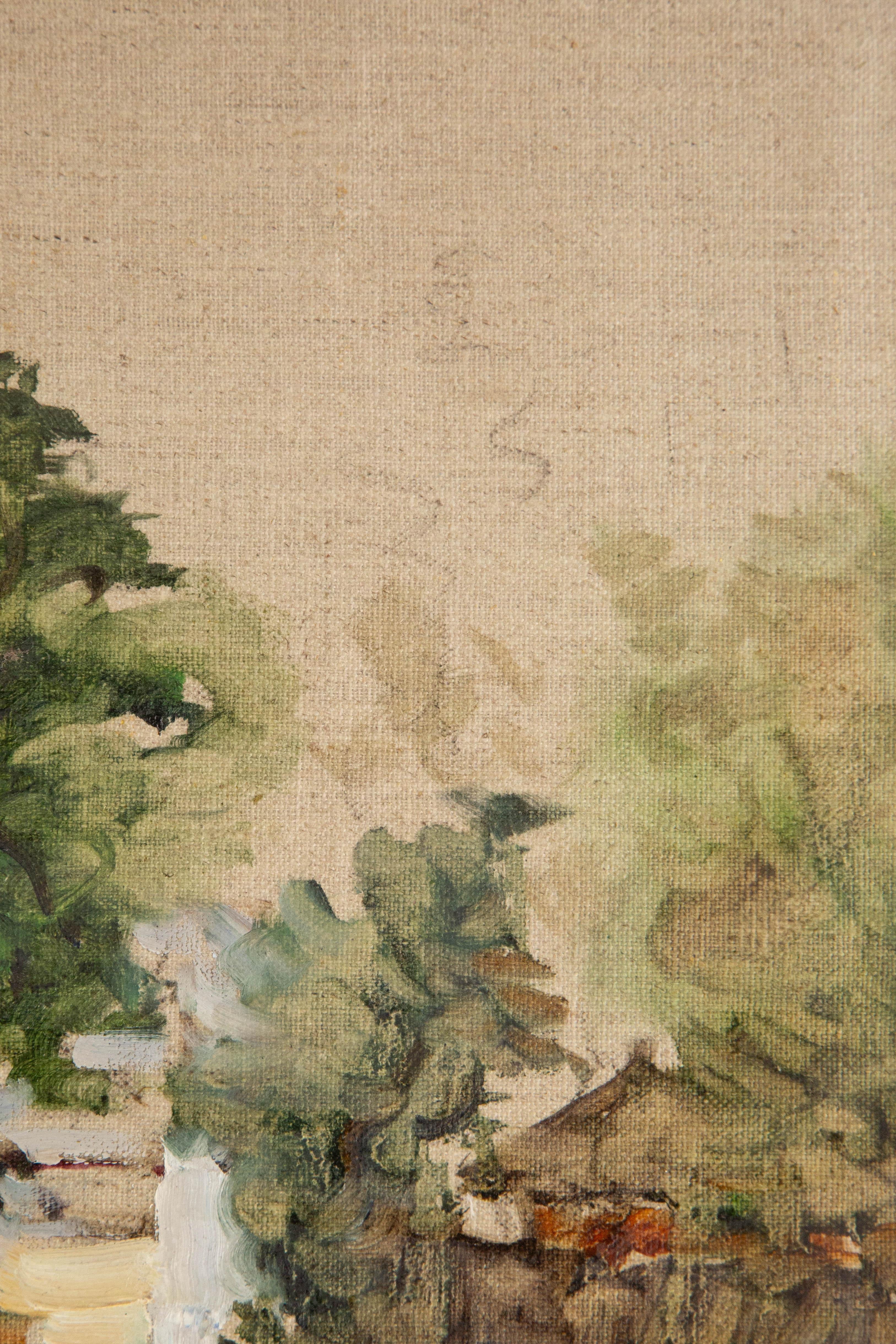 Paesaggio di Jingjing Wang Olio originale su tela 