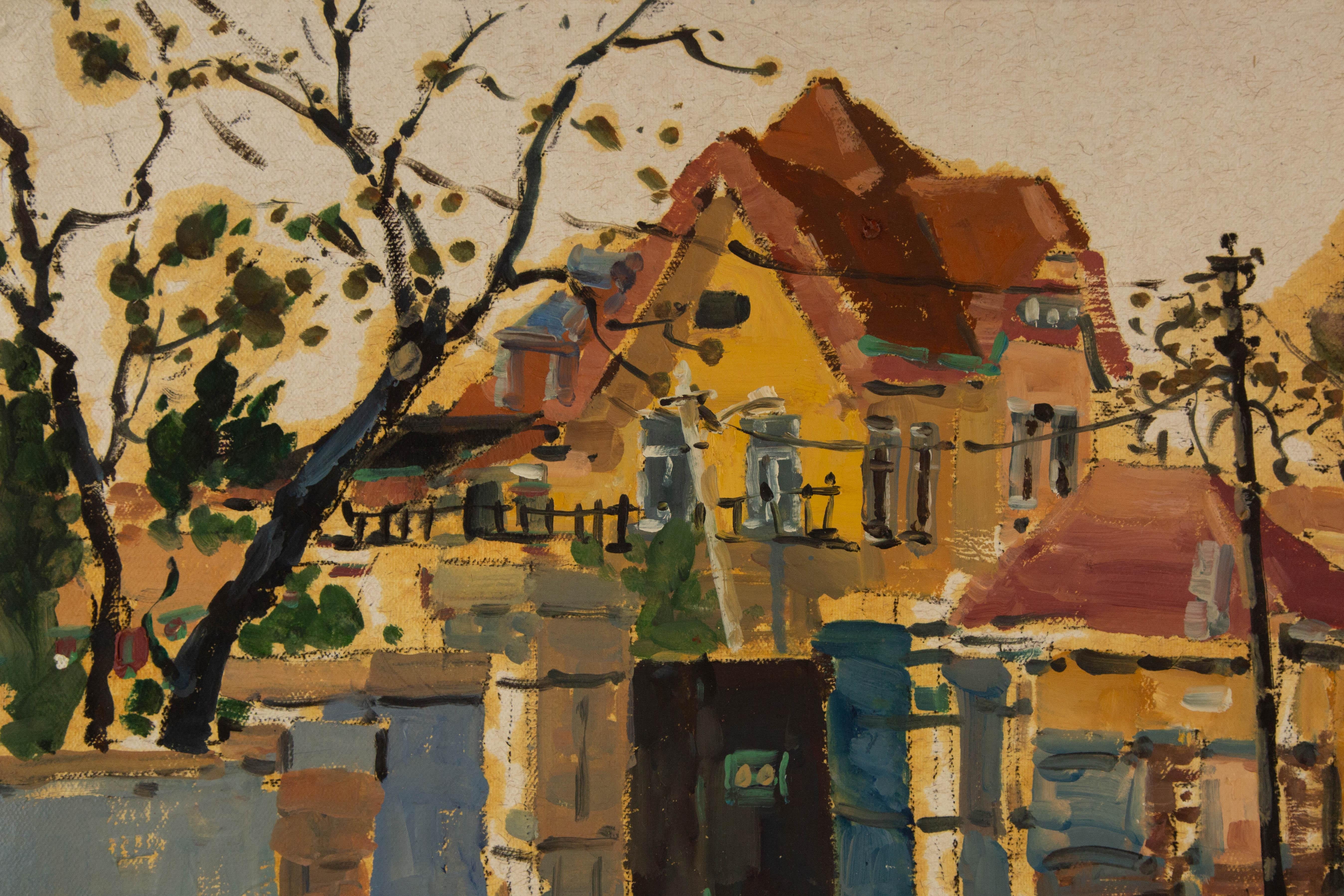 Jingjing Wang Landschaft, Original, Ölgemälde auf Leinwand, „Journey Scenery“, Jingjing Wang im Angebot 1