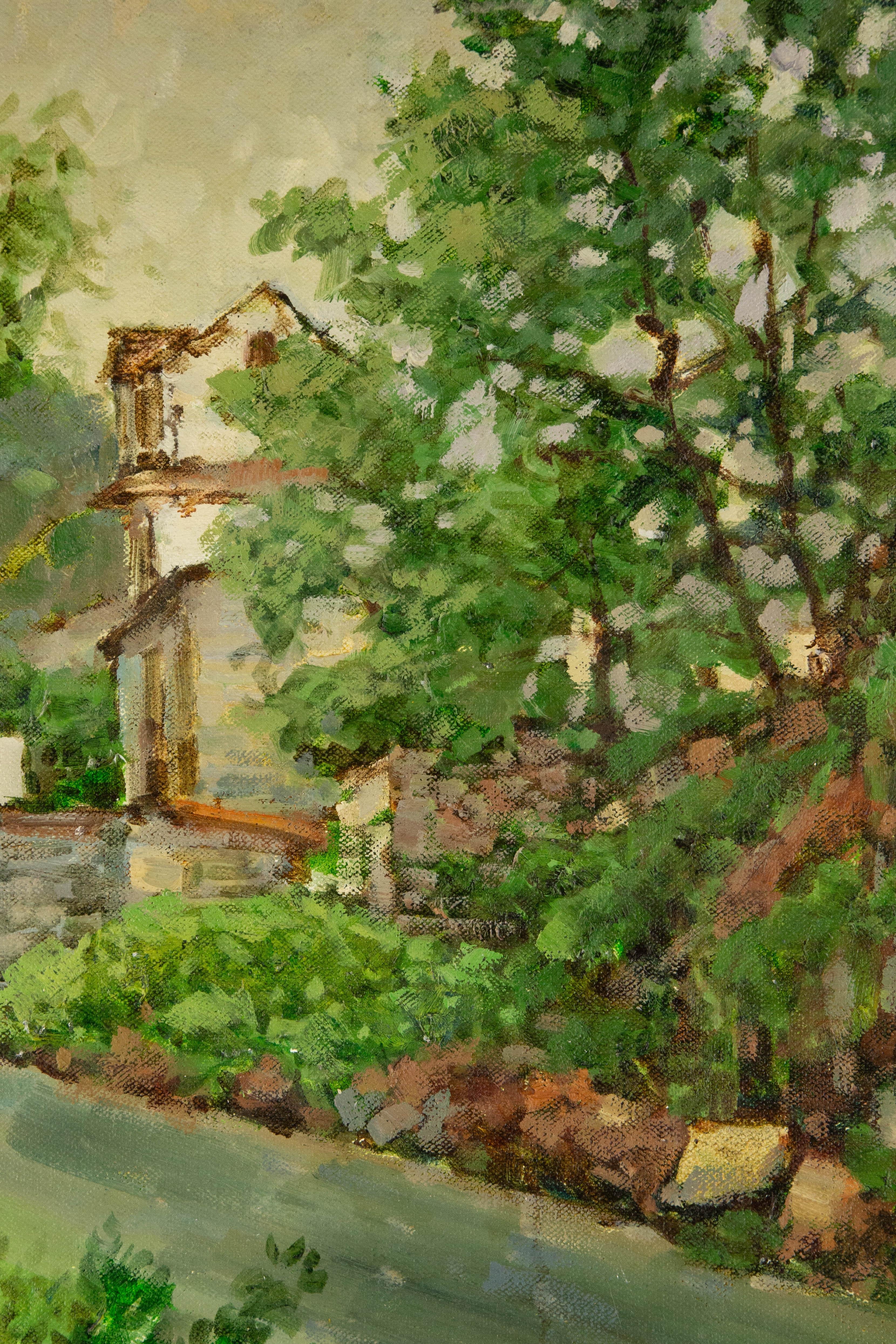Jingjing Wang Landschaft, Original, Öl auf Leinwand, „Sommertraum III“, Jingjing Wang im Angebot 3