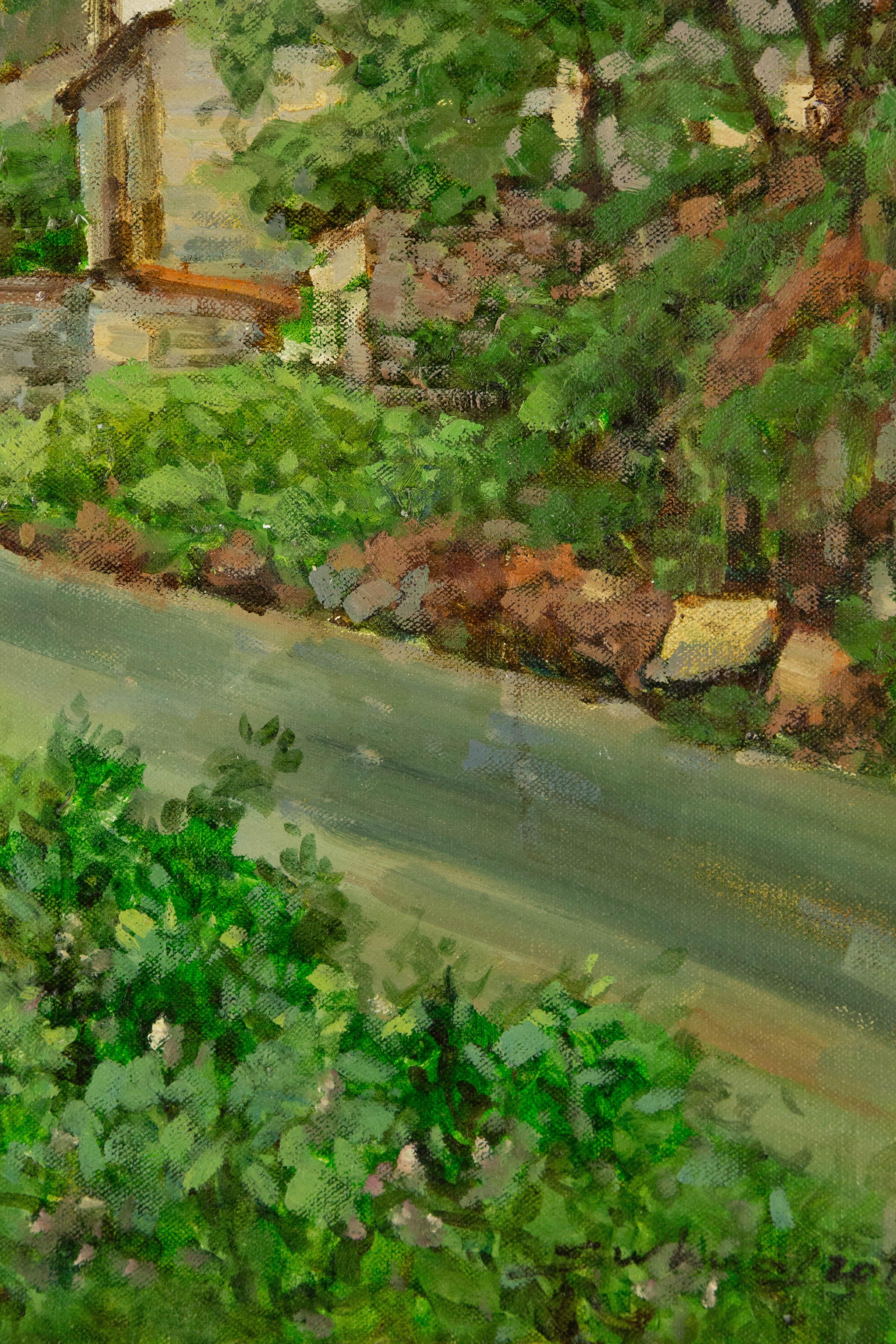 Jingjing Wang Landschaft, Original, Öl auf Leinwand, „Sommertraum III“, Jingjing Wang im Angebot 4