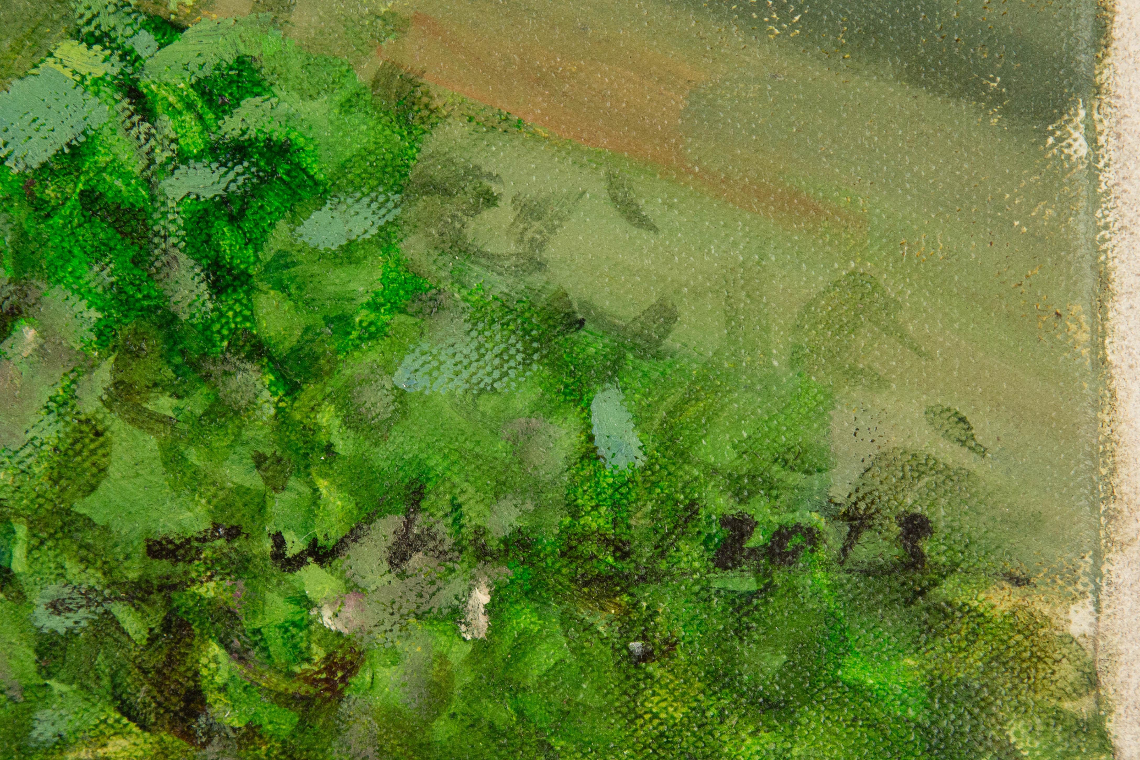 Jingjing Wang Landschaft, Original, Öl auf Leinwand, „Sommertraum III“, Jingjing Wang im Angebot 6