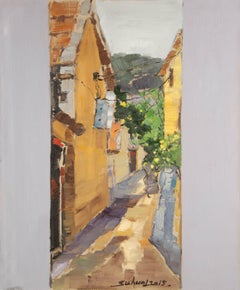 Peinture à l'huile originale de paysage de Jingjing Wang « Ally »