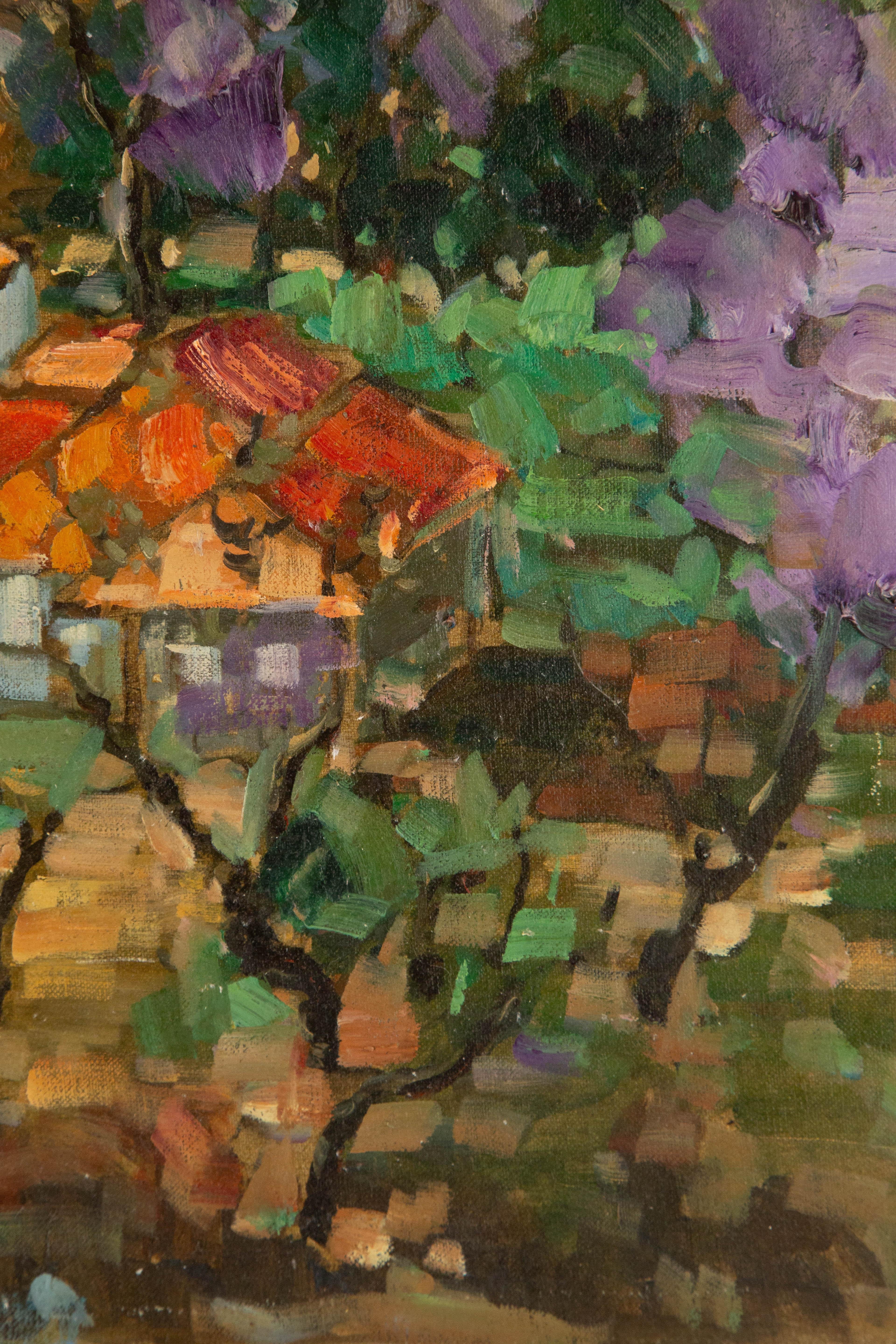 Jingjing Wang Paisaje Pintura al óleo original 