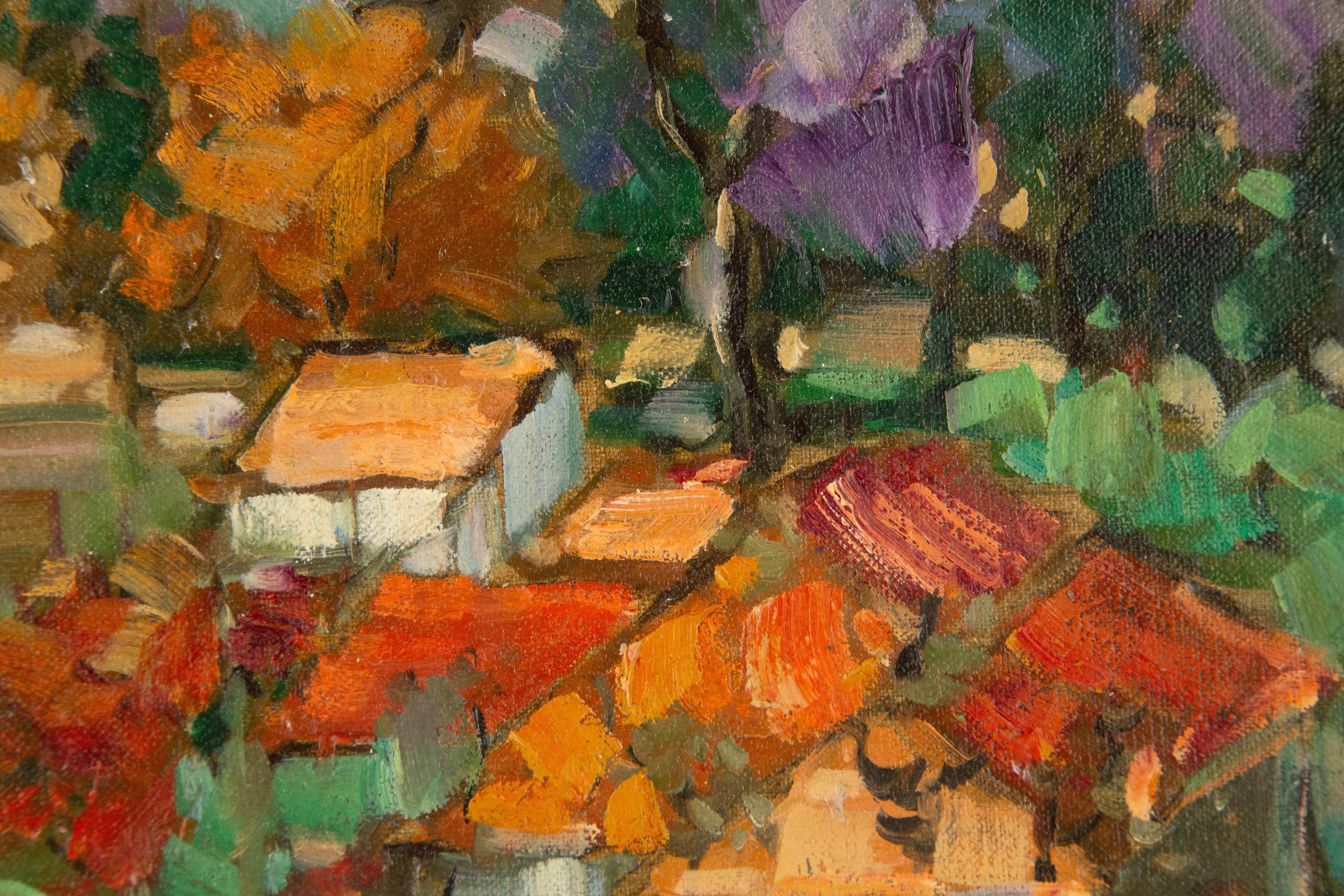 Jingjing Wang Paisaje Pintura al óleo original 