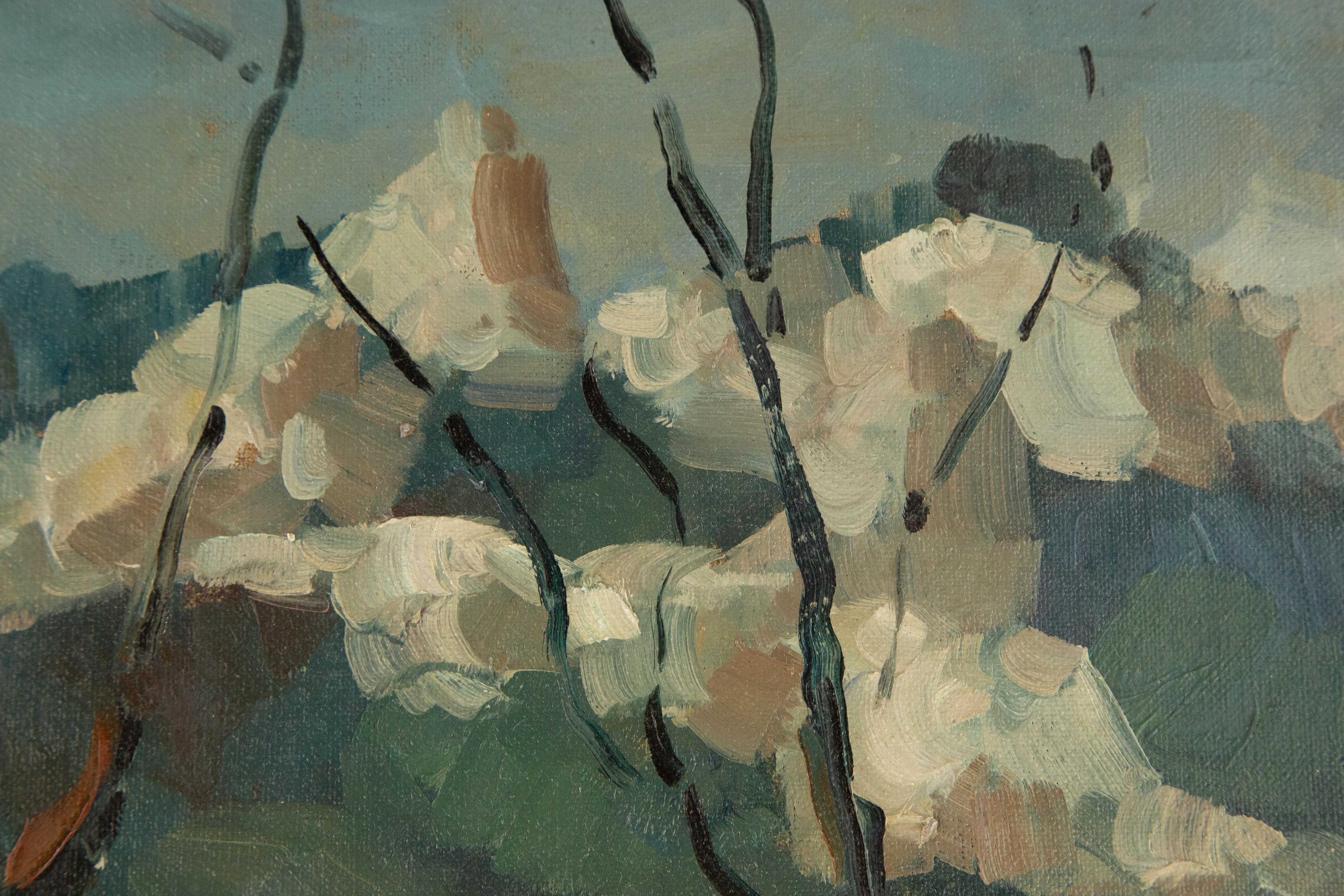 Jingjing Wang Paesaggio Pittura ad olio originale 