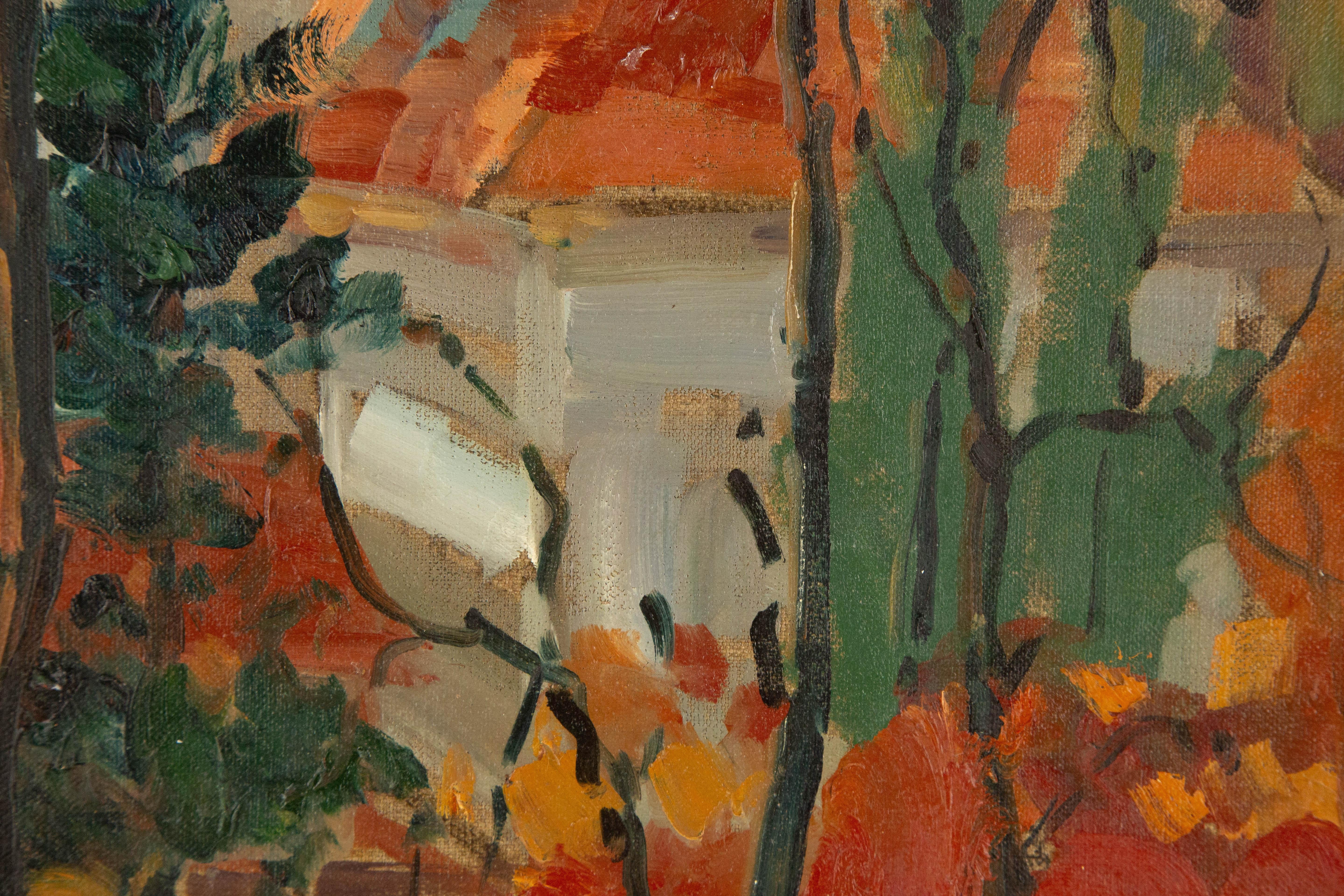 Jingjing Wang Paesaggio Pittura ad olio originale 